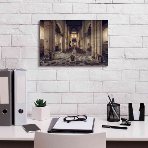 Image of 'Inside the Church' by Sebastien Lory, Giclee Canvas Wall Art,18 x 12