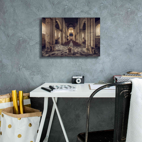 Image of 'Inside the Church' by Sebastien Lory, Giclee Canvas Wall Art,18 x 12