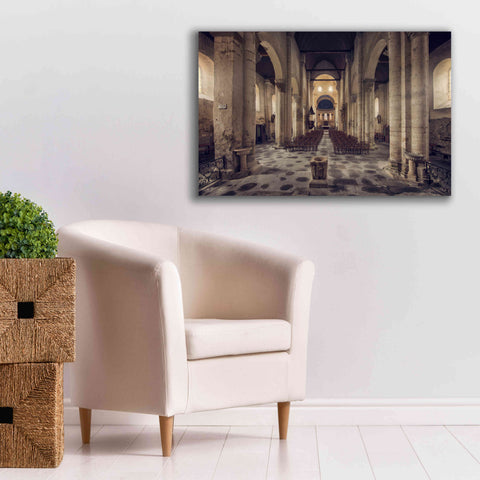 Image of 'Inside the Church' by Sebastien Lory, Giclee Canvas Wall Art,40 x 26