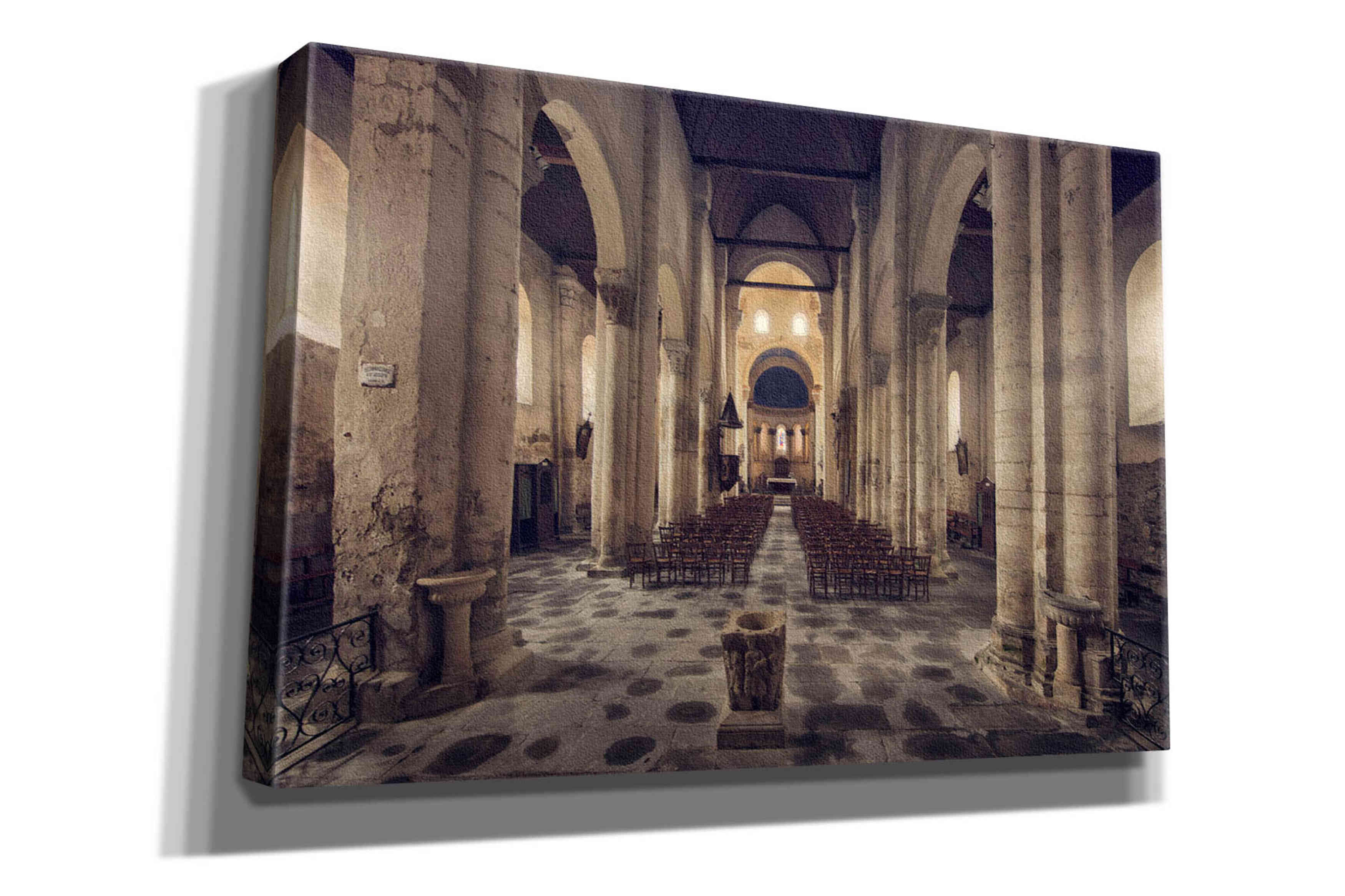 'Inside the Church' by Sebastien Lory, Giclee Canvas Wall Art