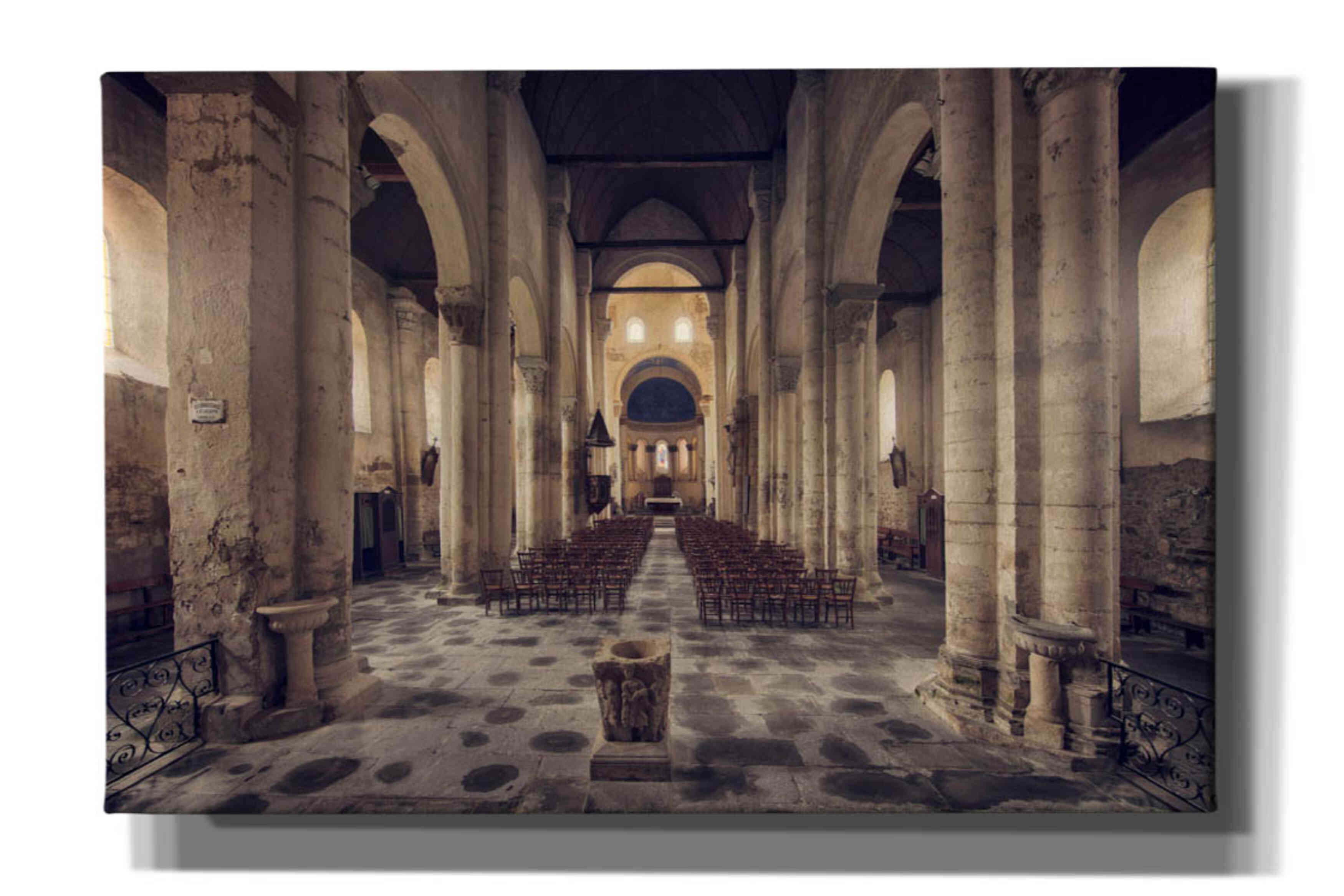 'Inside the Church' by Sebastien Lory, Giclee Canvas Wall Art