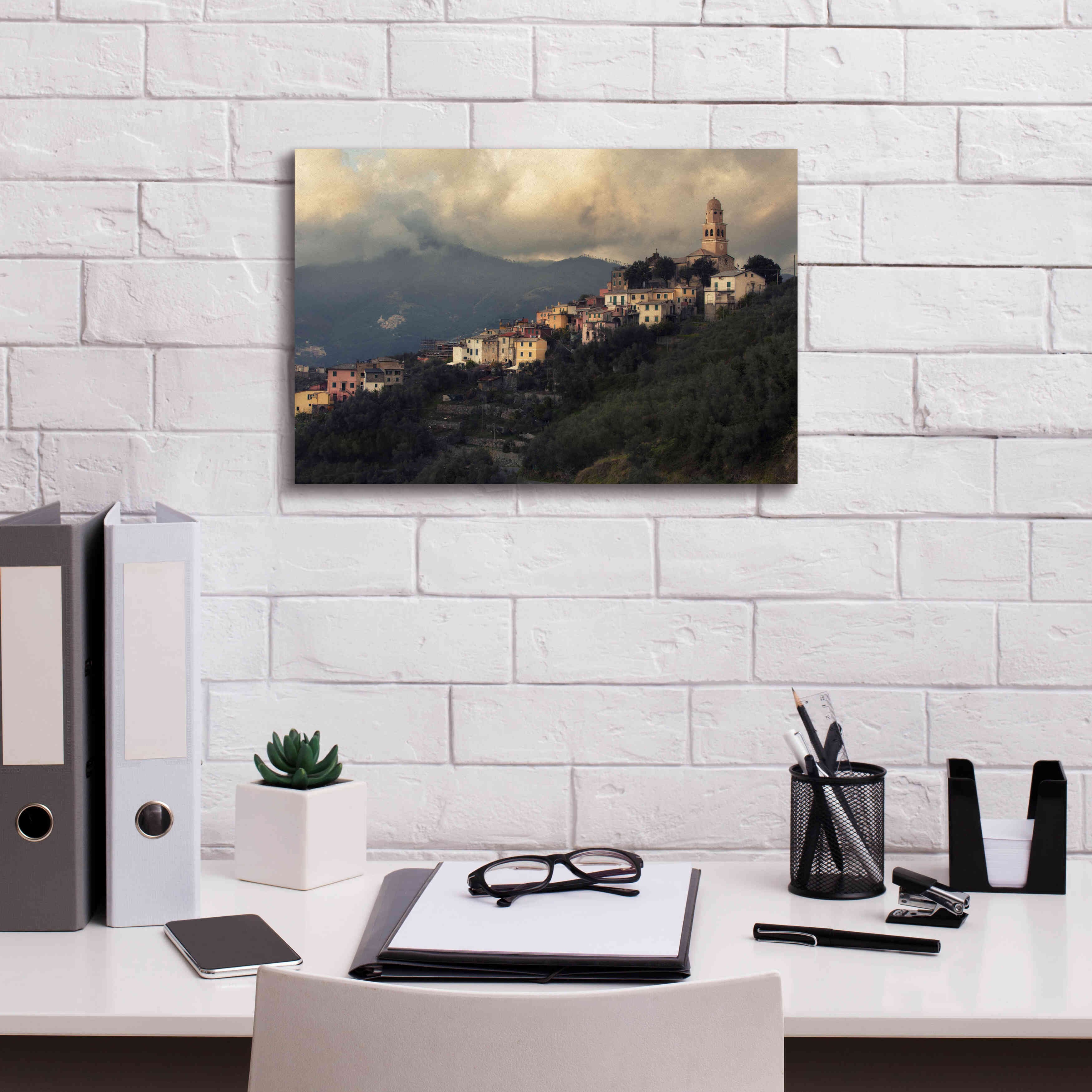 'Church' by Sebastien Lory, Giclee Canvas Wall Art,18 x 12