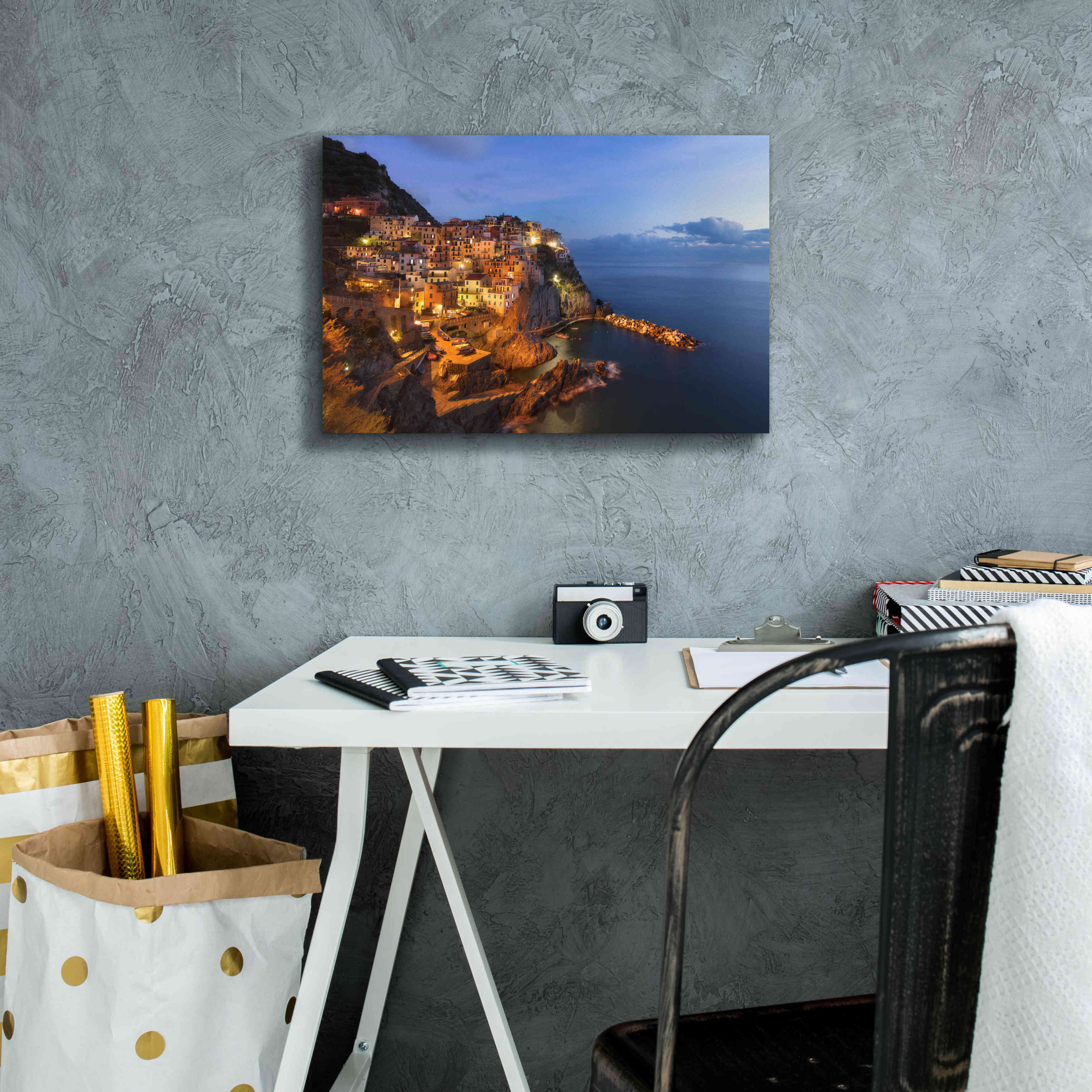 'Magestic Night' by Sebastien Lory, Giclee Canvas Wall Art,18 x 12