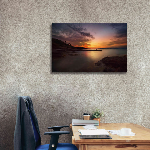 Image of 'Fiery Sunset' by Sebastien Lory, Giclee Canvas Wall Art,40 x 26