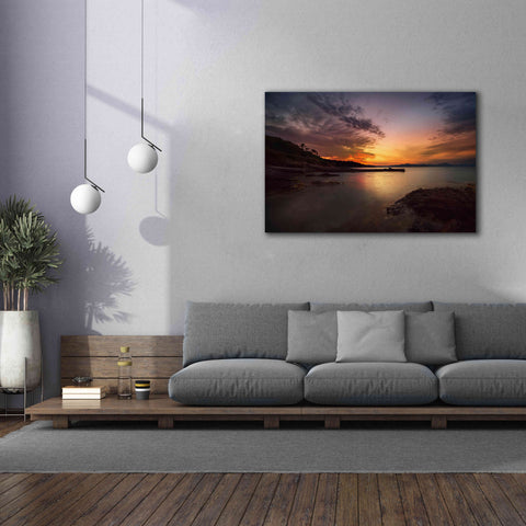 Image of 'Fiery Sunset' by Sebastien Lory, Giclee Canvas Wall Art,60 x 40