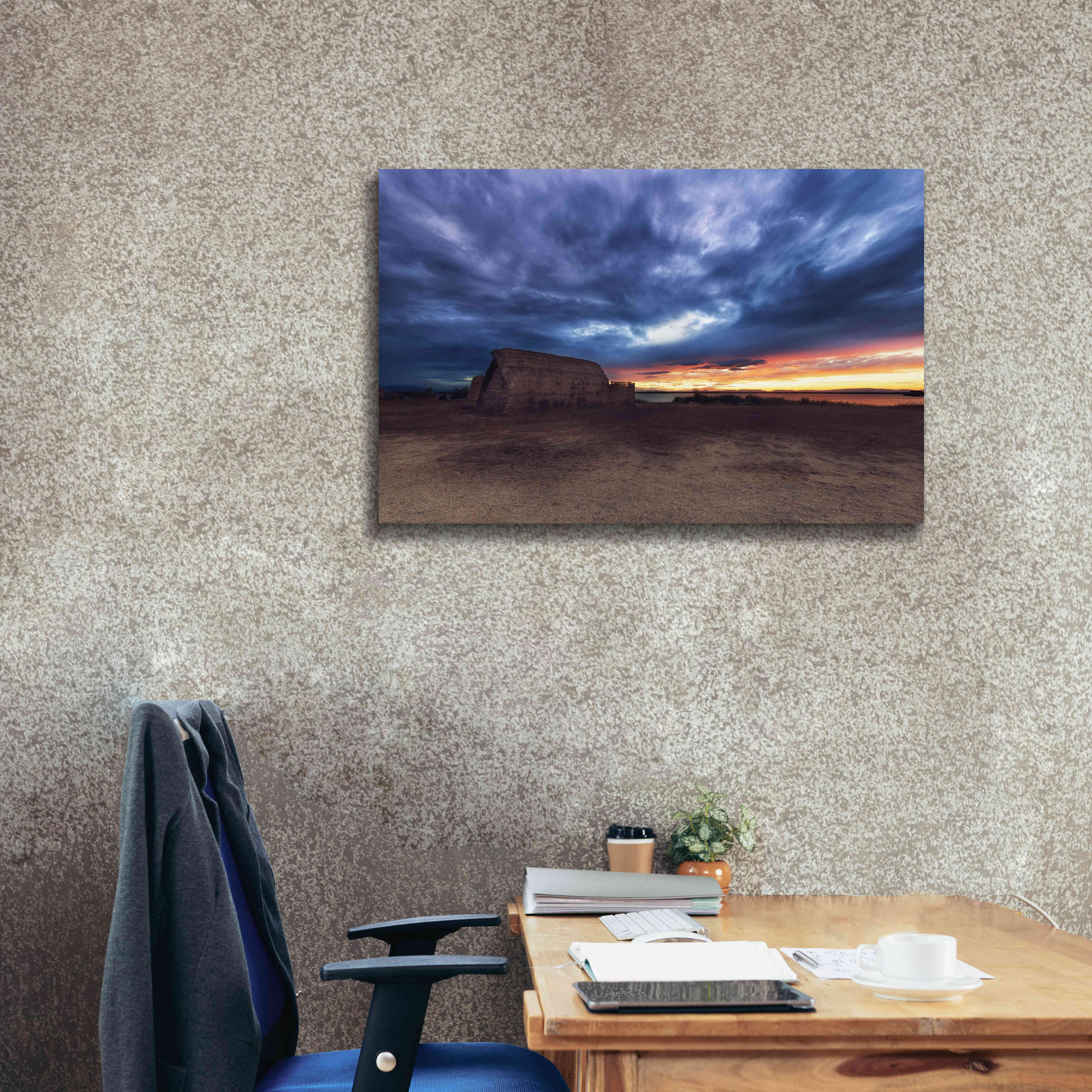 'Stormy Sky' by Sebastien Lory, Giclee Canvas Wall Art,40 x 26