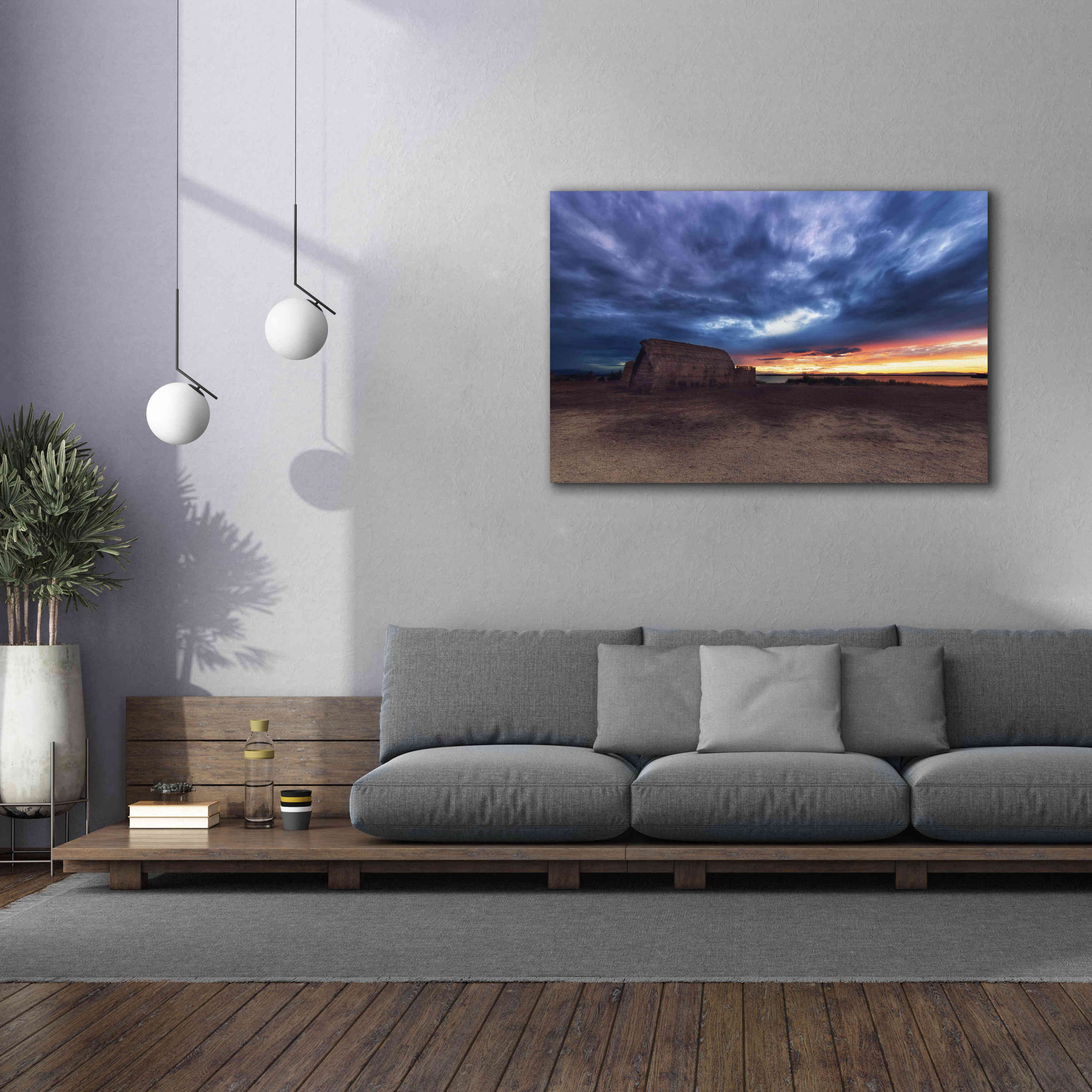 'Stormy Sky' by Sebastien Lory, Giclee Canvas Wall Art,60 x 40