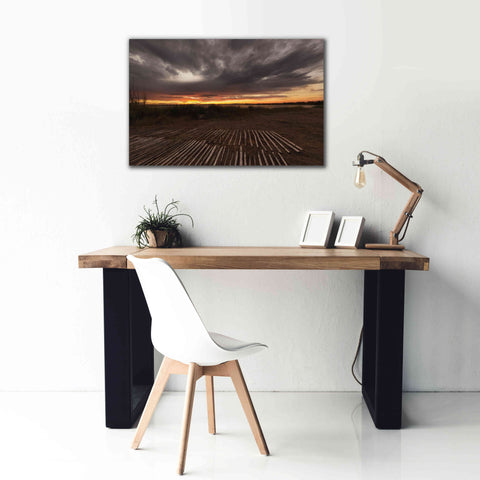 Image of 'Stormy Sunset' by Sebastien Lory, Giclee Canvas Wall Art,40 x 26