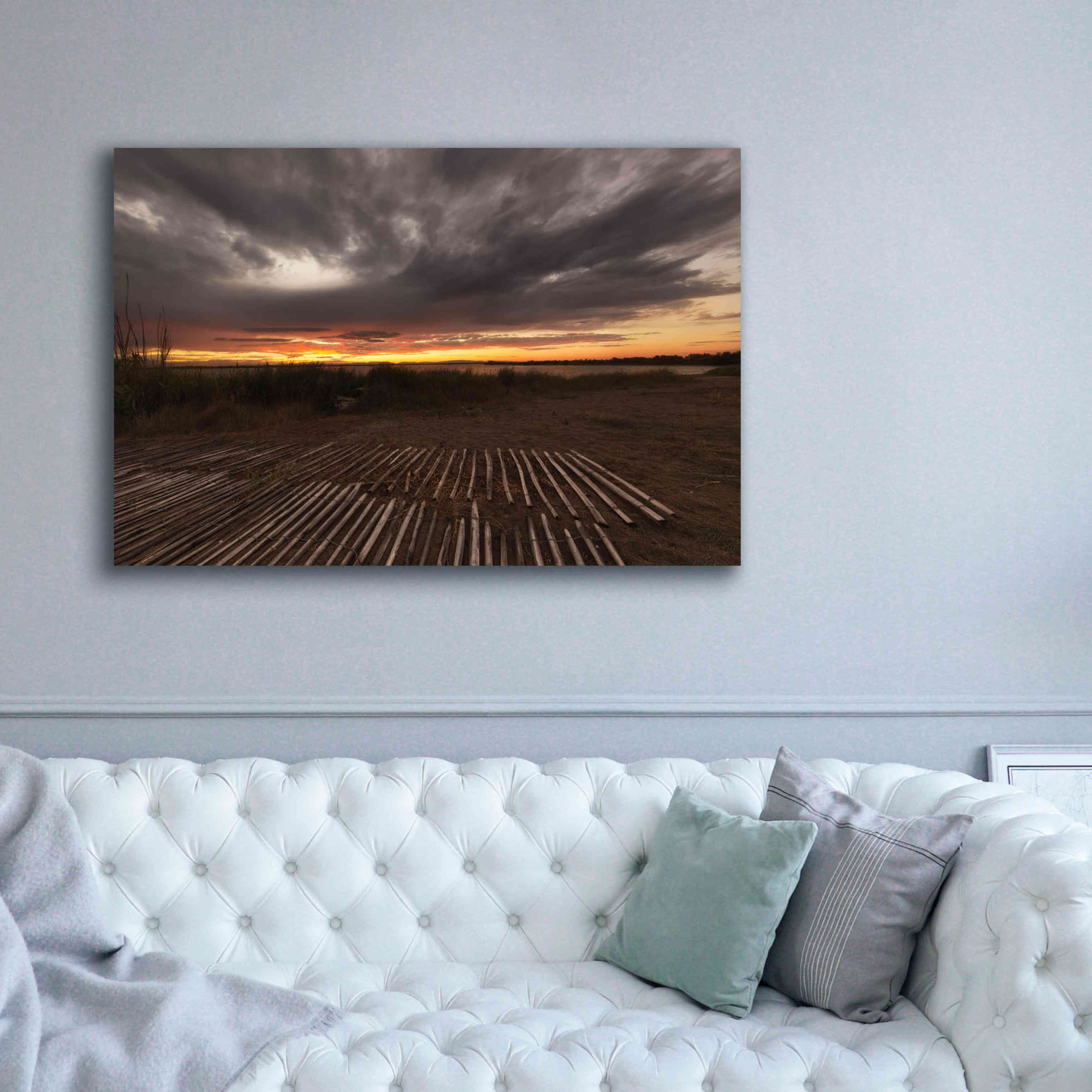 'Stormy Sunset' by Sebastien Lory, Giclee Canvas Wall Art,60 x 40