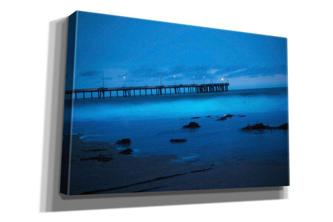 Image of 'Blue Hour Pier' by Sebastien Lory, Giclee Canvas Wall Art