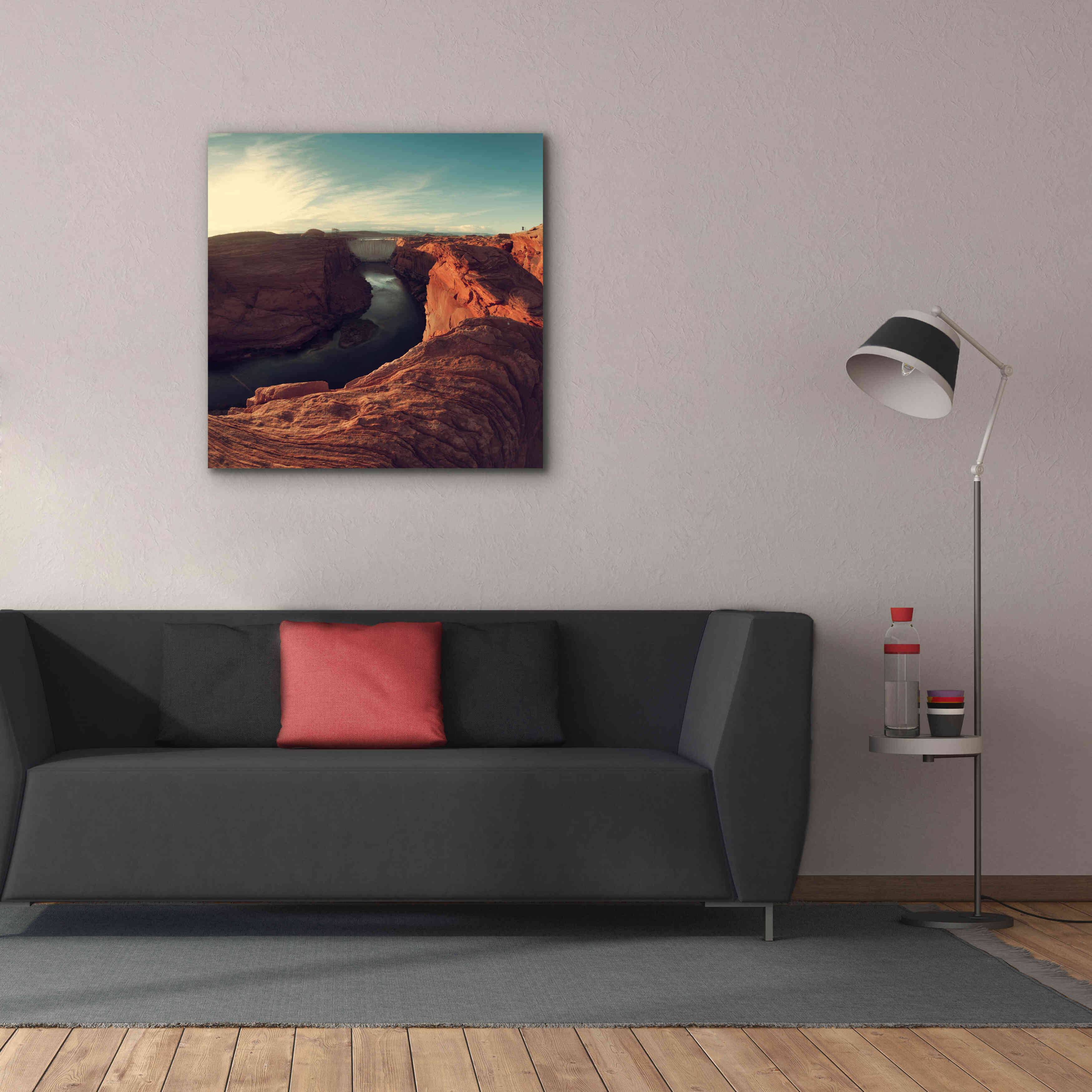 'Mistery Canyon II' by Sebastien Lory, Giclee Canvas Wall Art,37 x 37