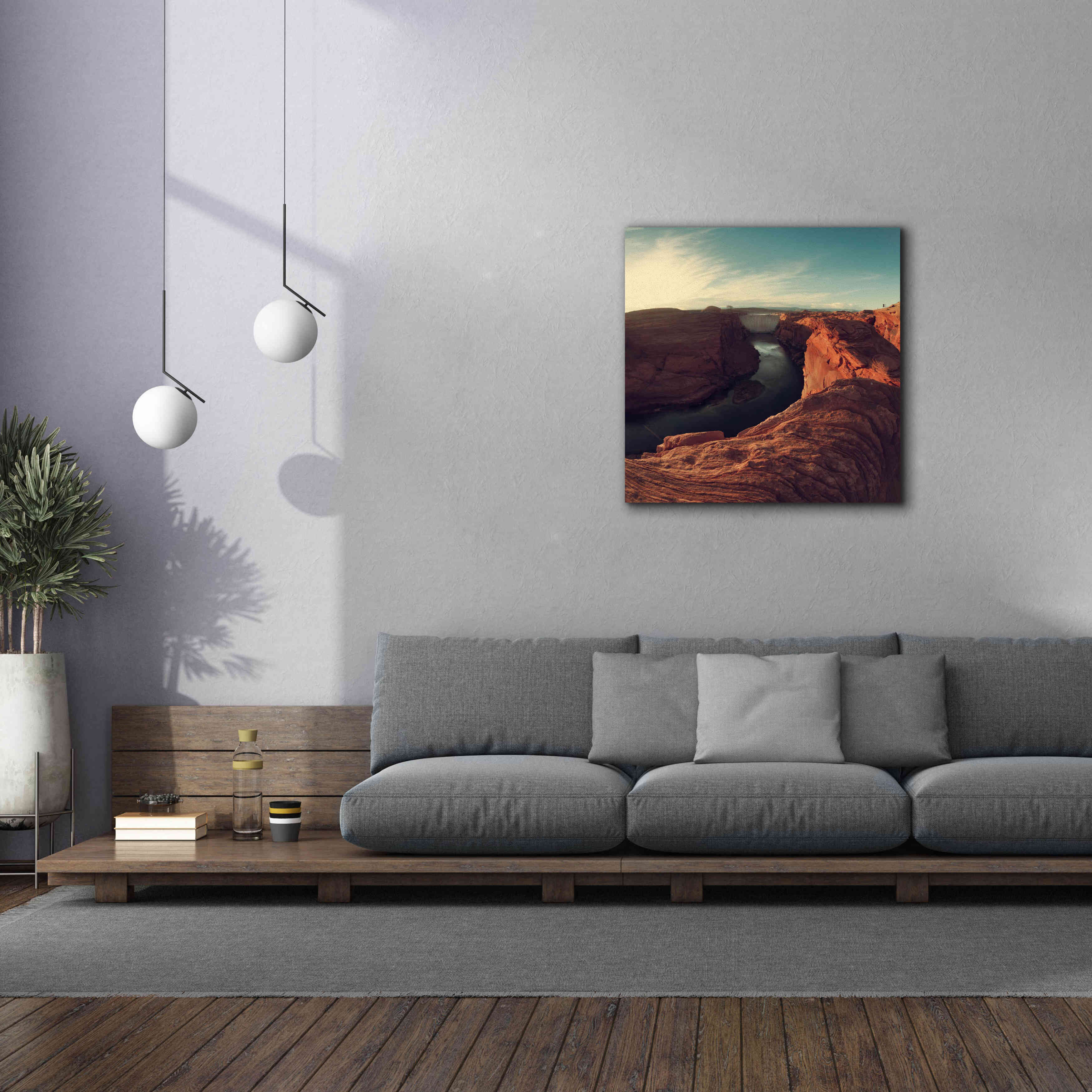 'Mistery Canyon II' by Sebastien Lory, Giclee Canvas Wall Art,37 x 37