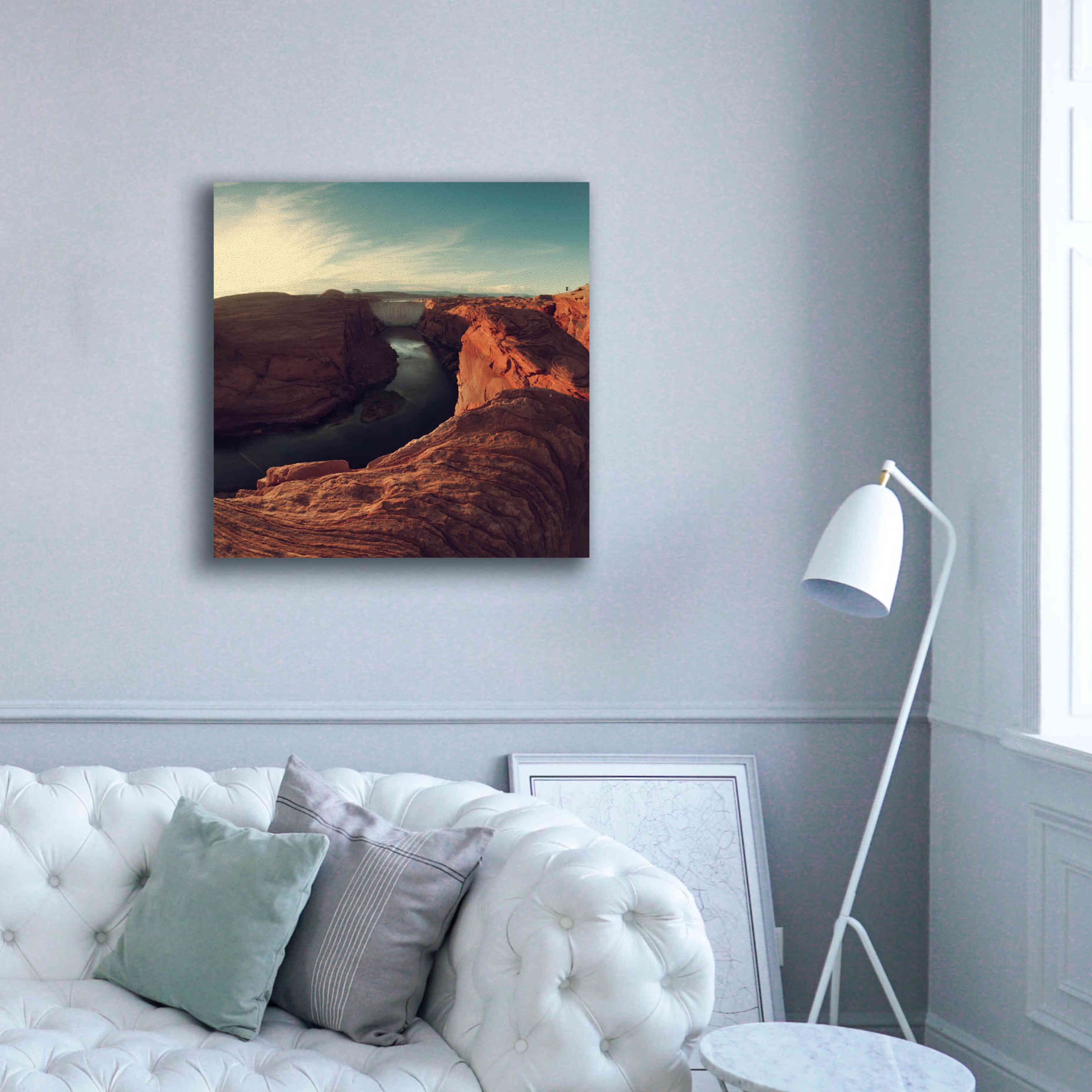 'Mistery Canyon II' by Sebastien Lory, Giclee Canvas Wall Art,37 x 37