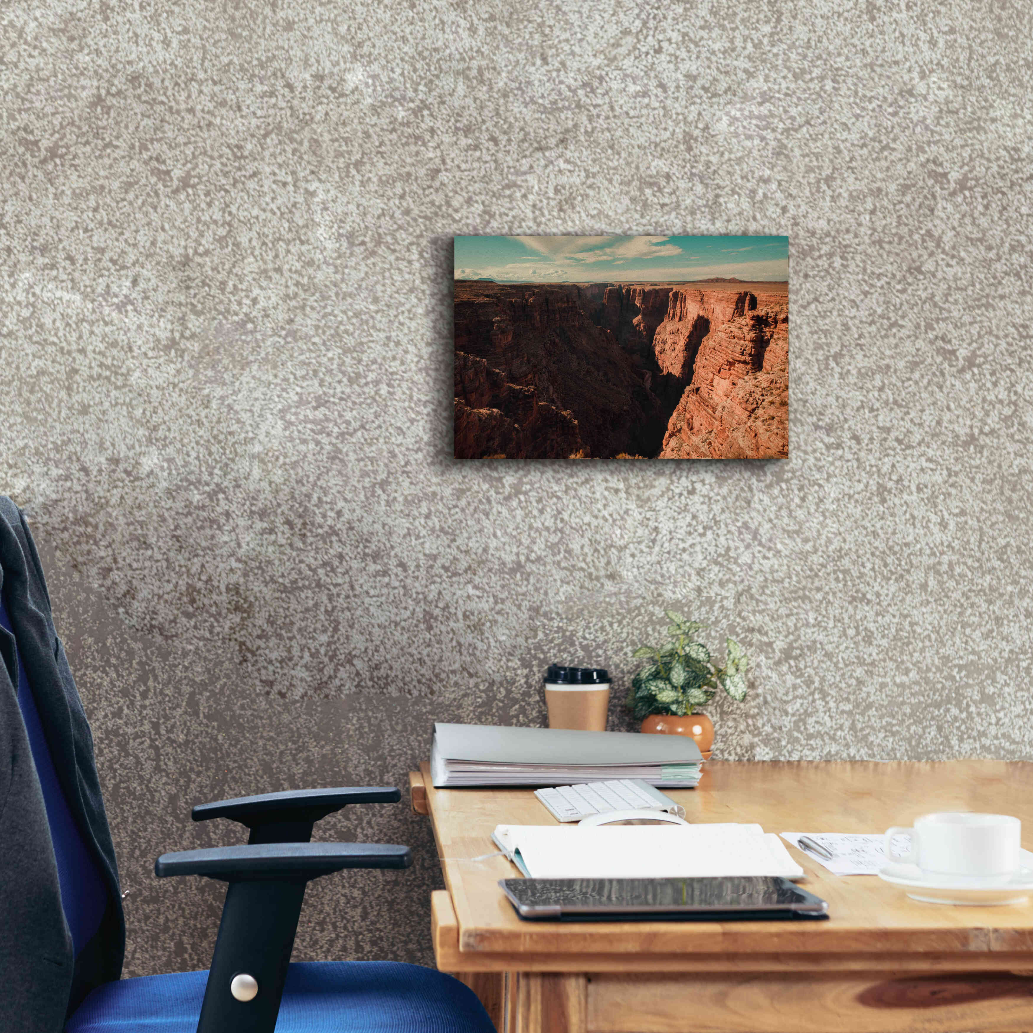 'Mistery Canyon III' by Sebastien Lory, Giclee Canvas Wall Art,18 x 12