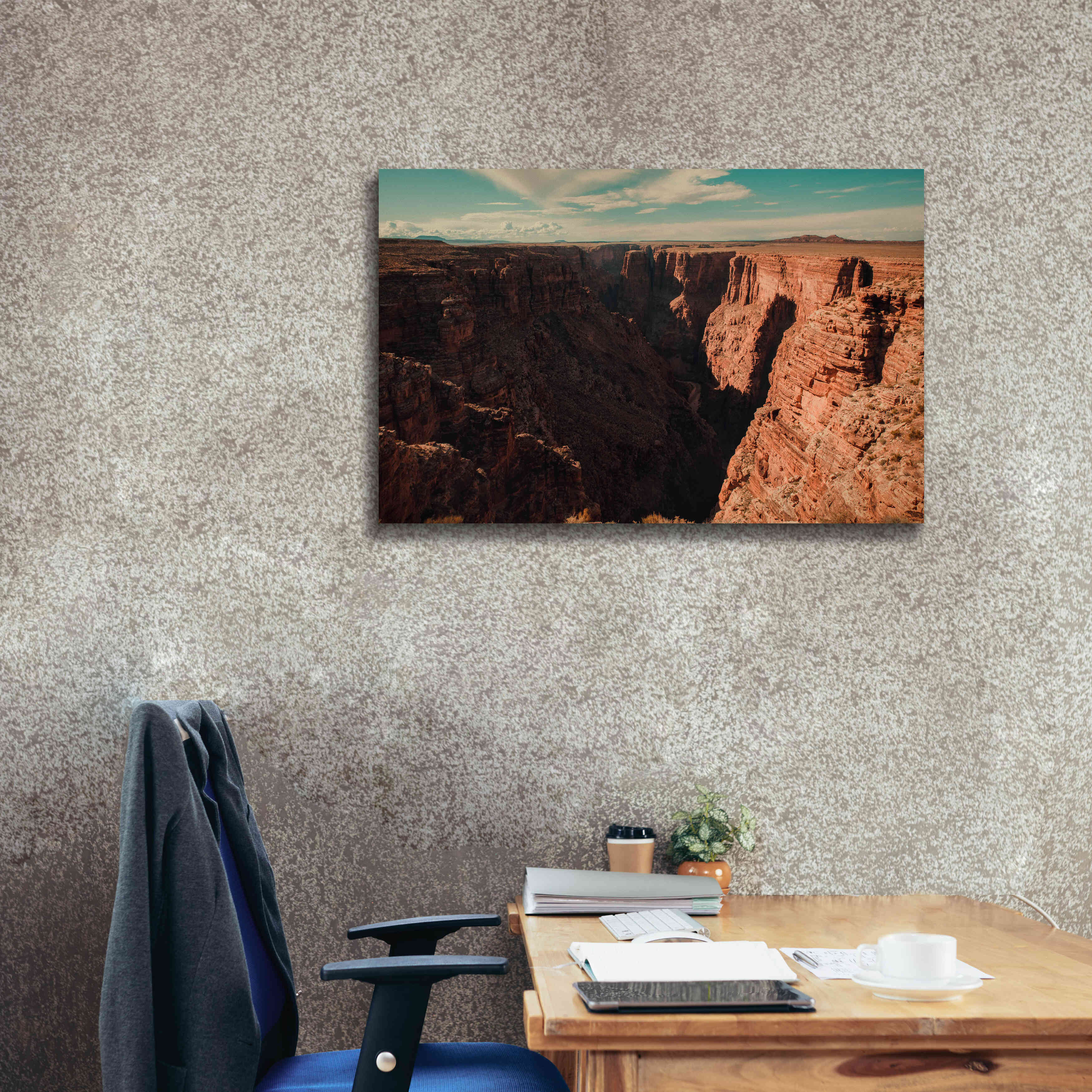 'Mistery Canyon III' by Sebastien Lory, Giclee Canvas Wall Art,40 x 26