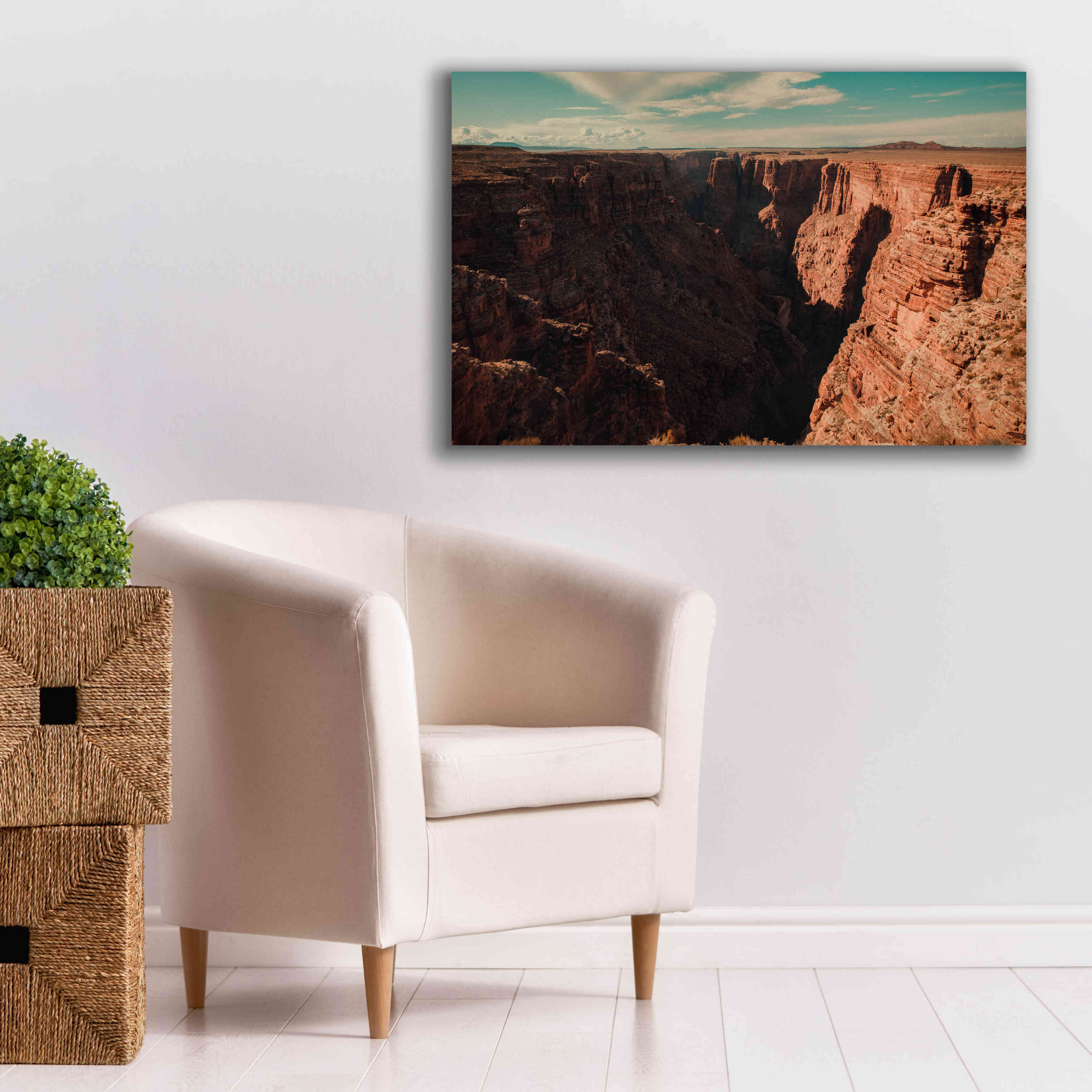 'Mistery Canyon III' by Sebastien Lory, Giclee Canvas Wall Art,40 x 26