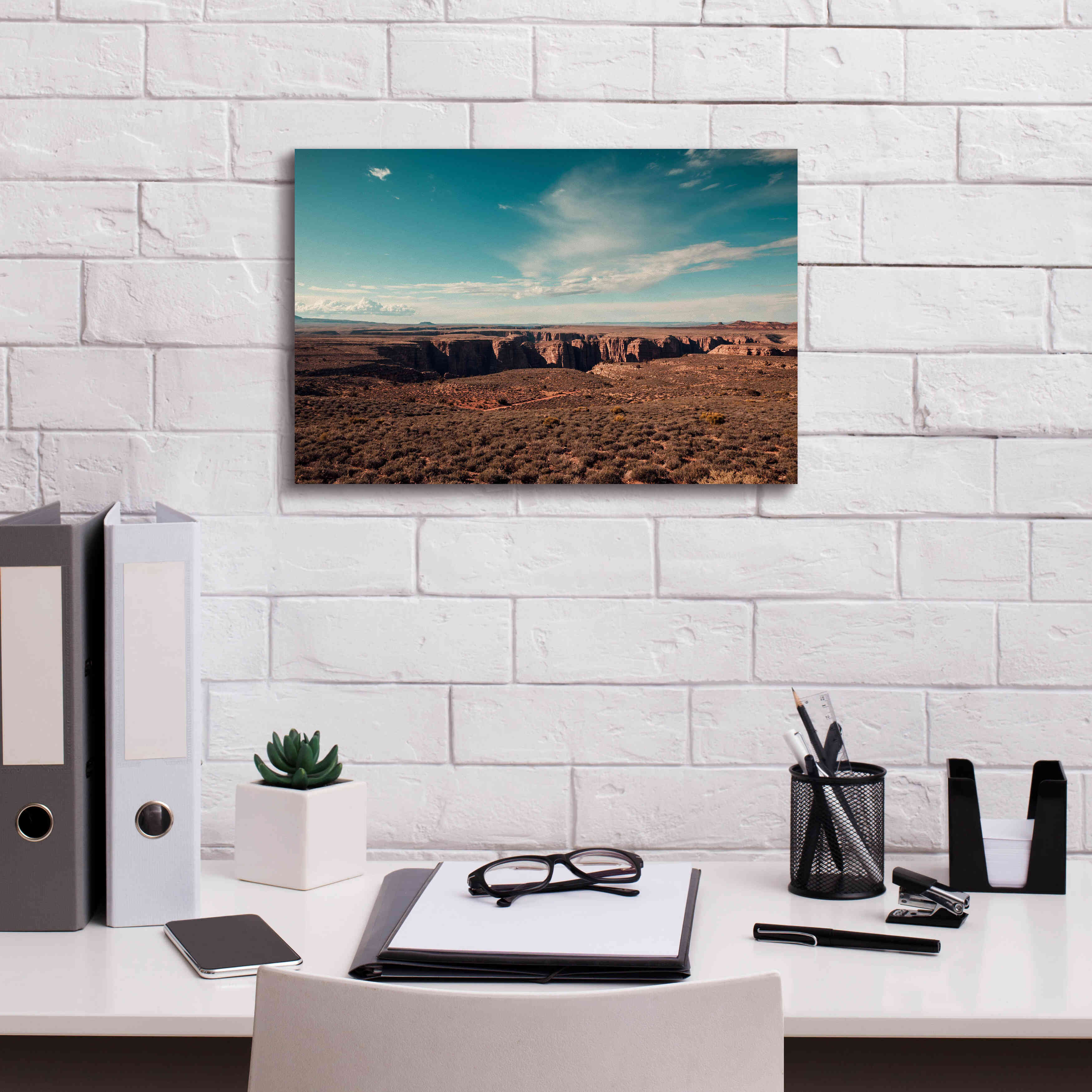 'Mistery Canyon IV' by Sebastien Lory, Giclee Canvas Wall Art,18 x 12