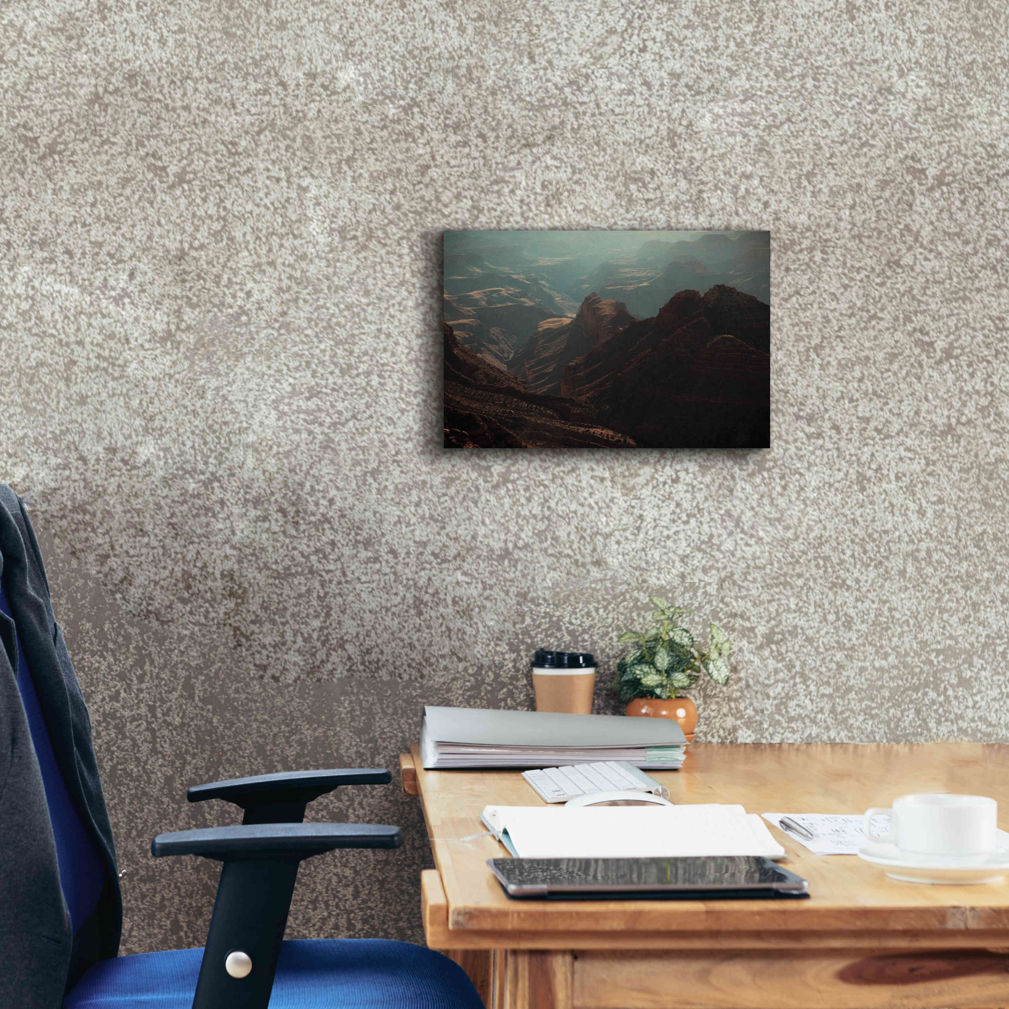 'Mountains' by Sebastien Lory, Giclee Canvas Wall Art,18 x 12