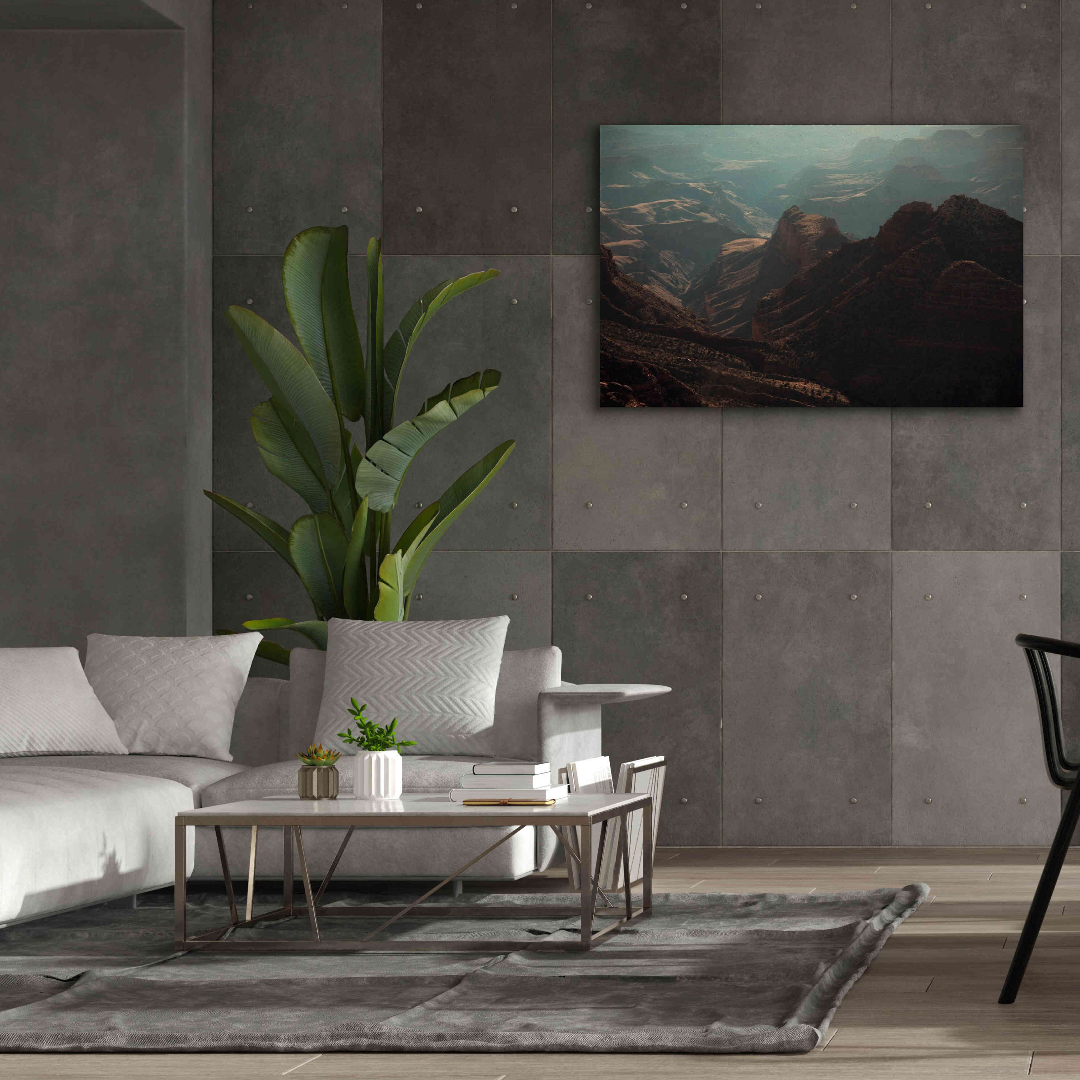 'Mountains' by Sebastien Lory, Giclee Canvas Wall Art,60 x 40