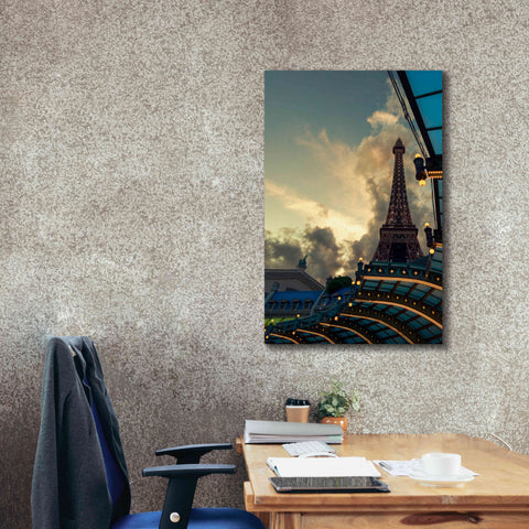 Image of 'Eiffel Vegas' by Sebastien Lory, Giclee Canvas Wall Art,26 x 40