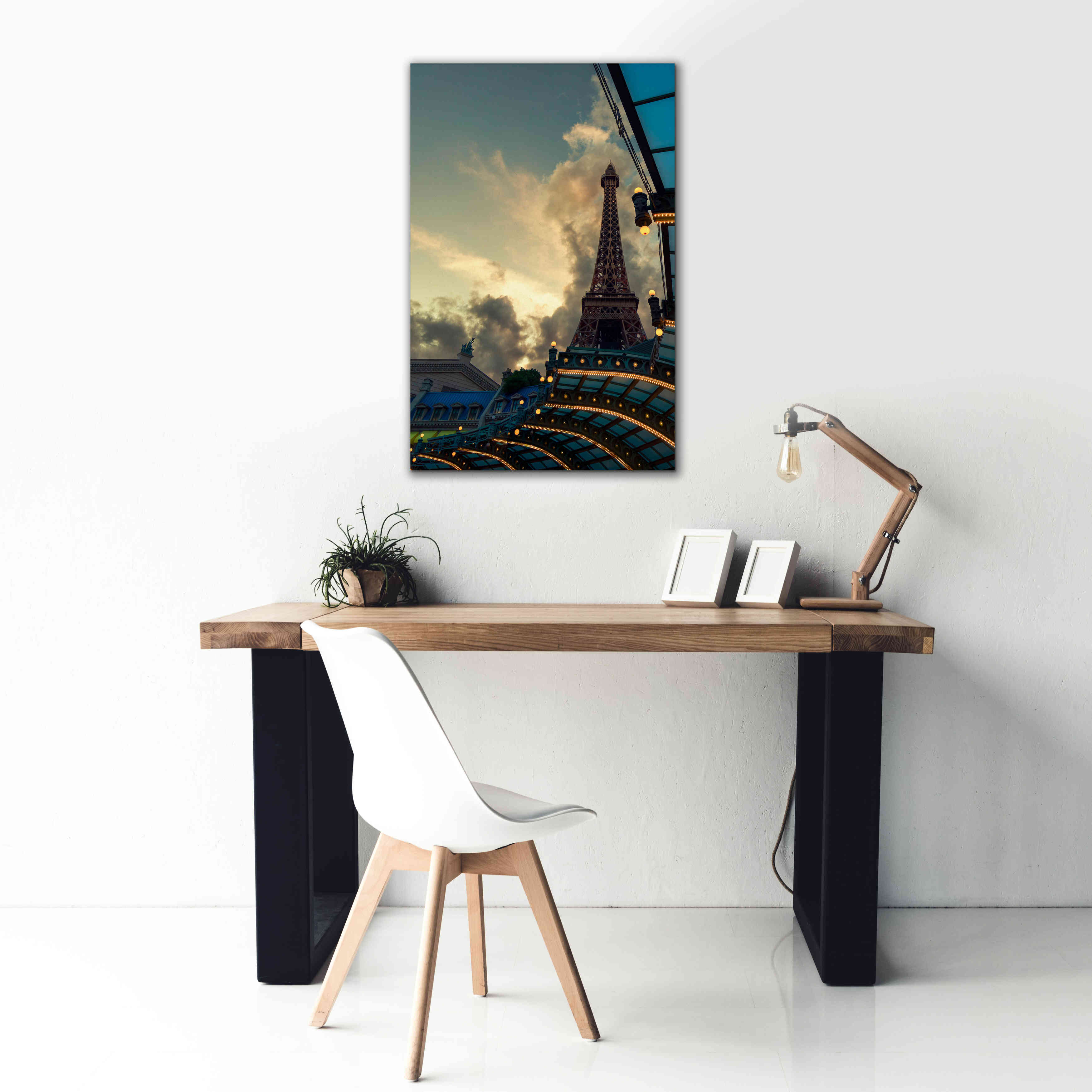 'Eiffel Vegas' by Sebastien Lory, Giclee Canvas Wall Art,26 x 40