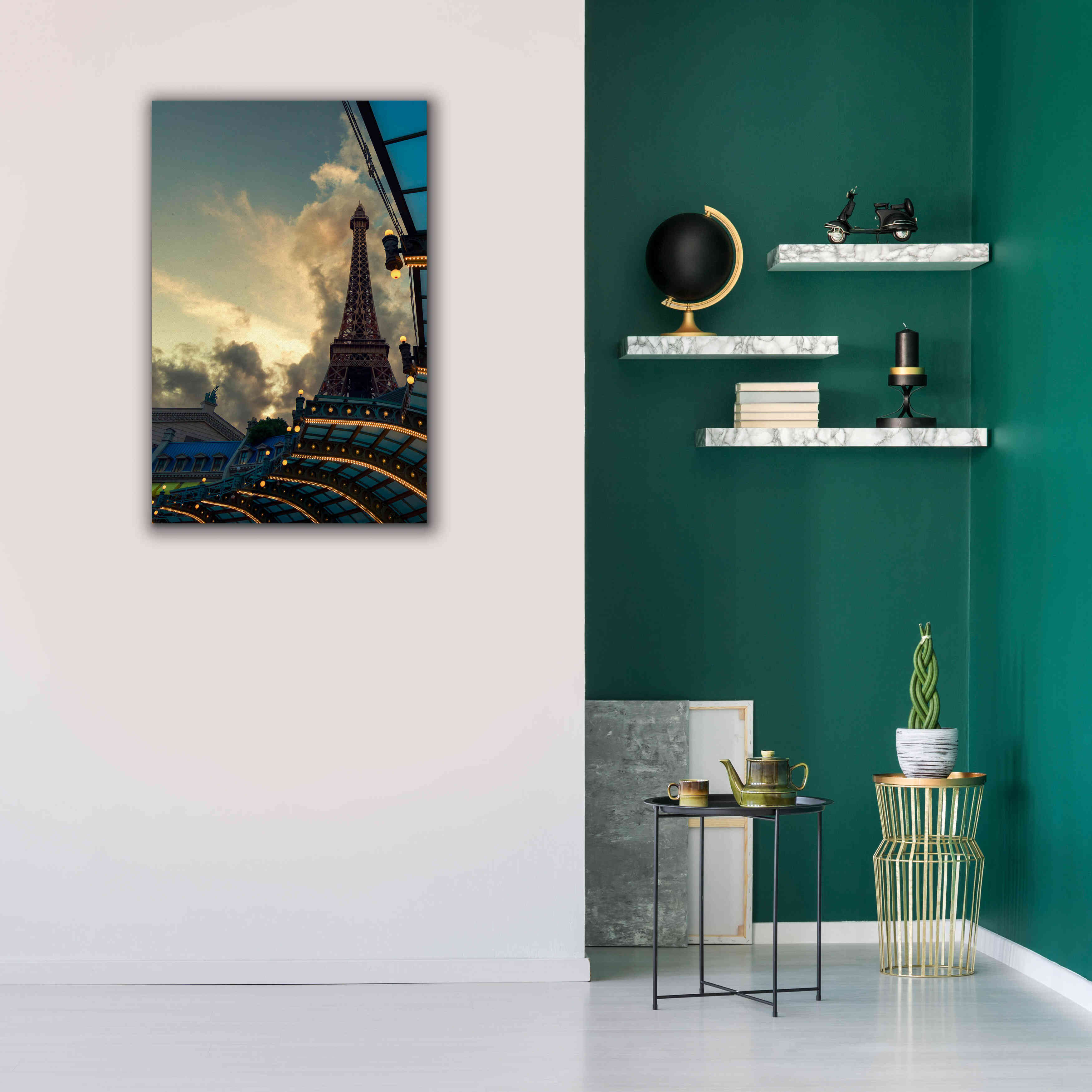 'Eiffel Vegas' by Sebastien Lory, Giclee Canvas Wall Art,26 x 40