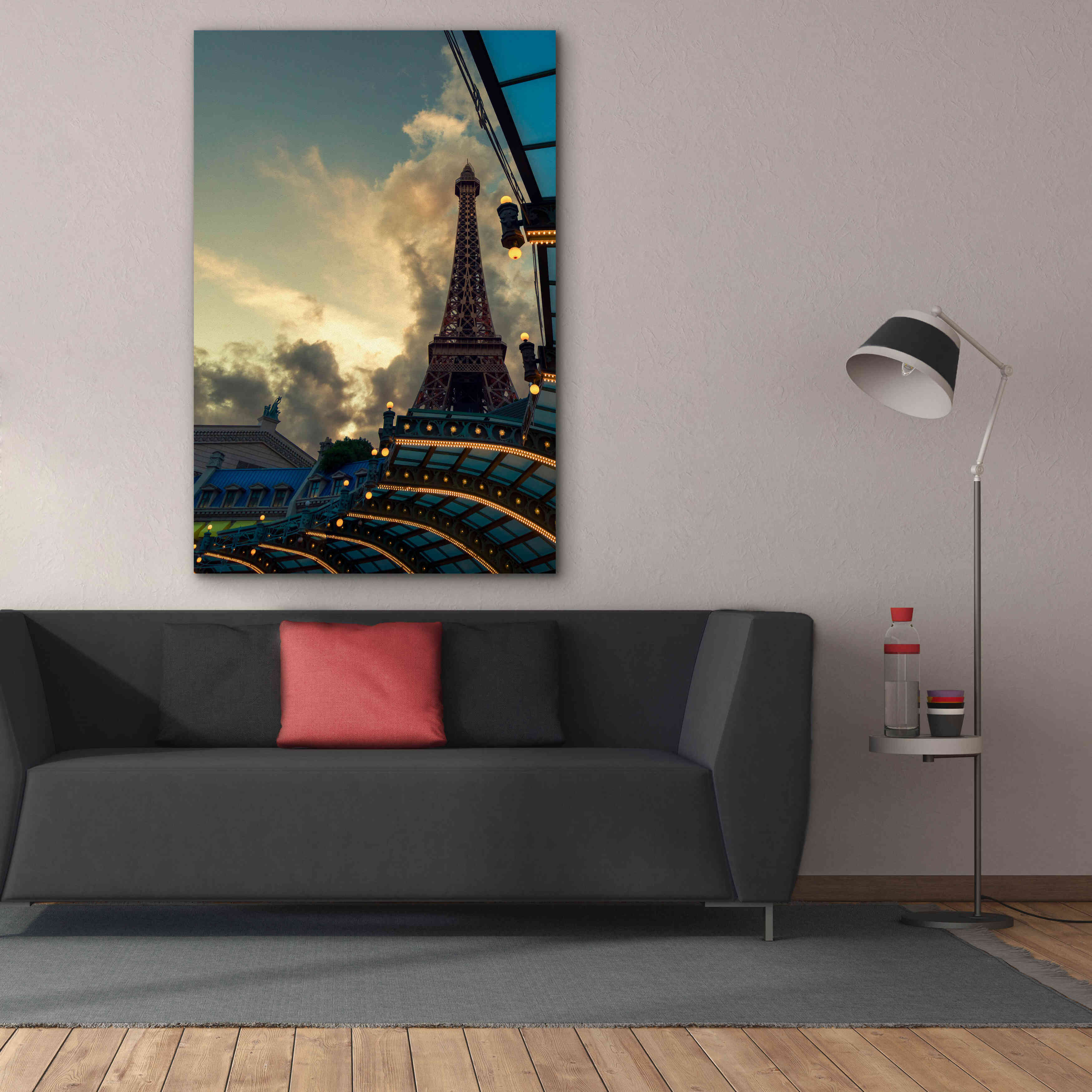 'Eiffel Vegas' by Sebastien Lory, Giclee Canvas Wall Art,40 x 60