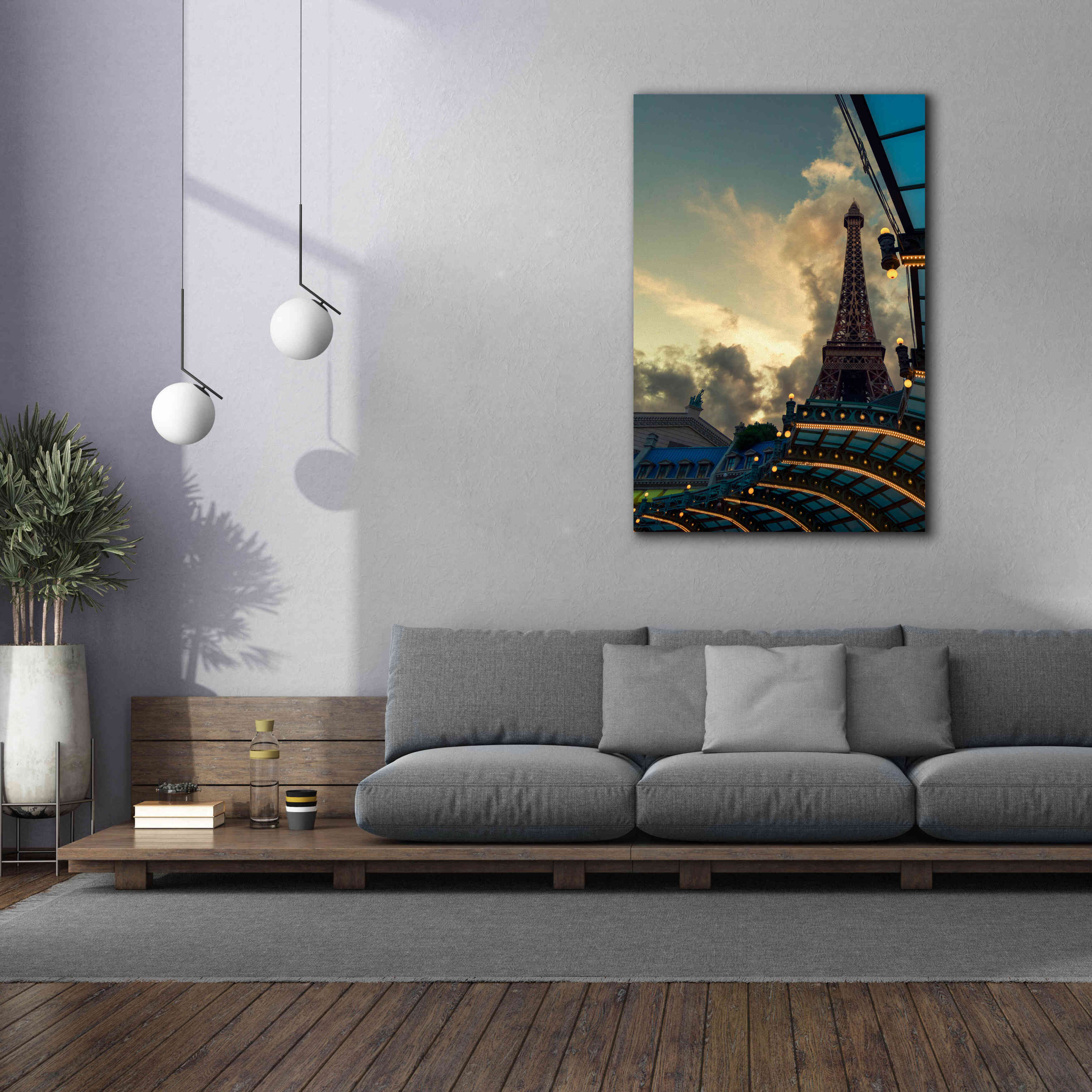 'Eiffel Vegas' by Sebastien Lory, Giclee Canvas Wall Art,40 x 60