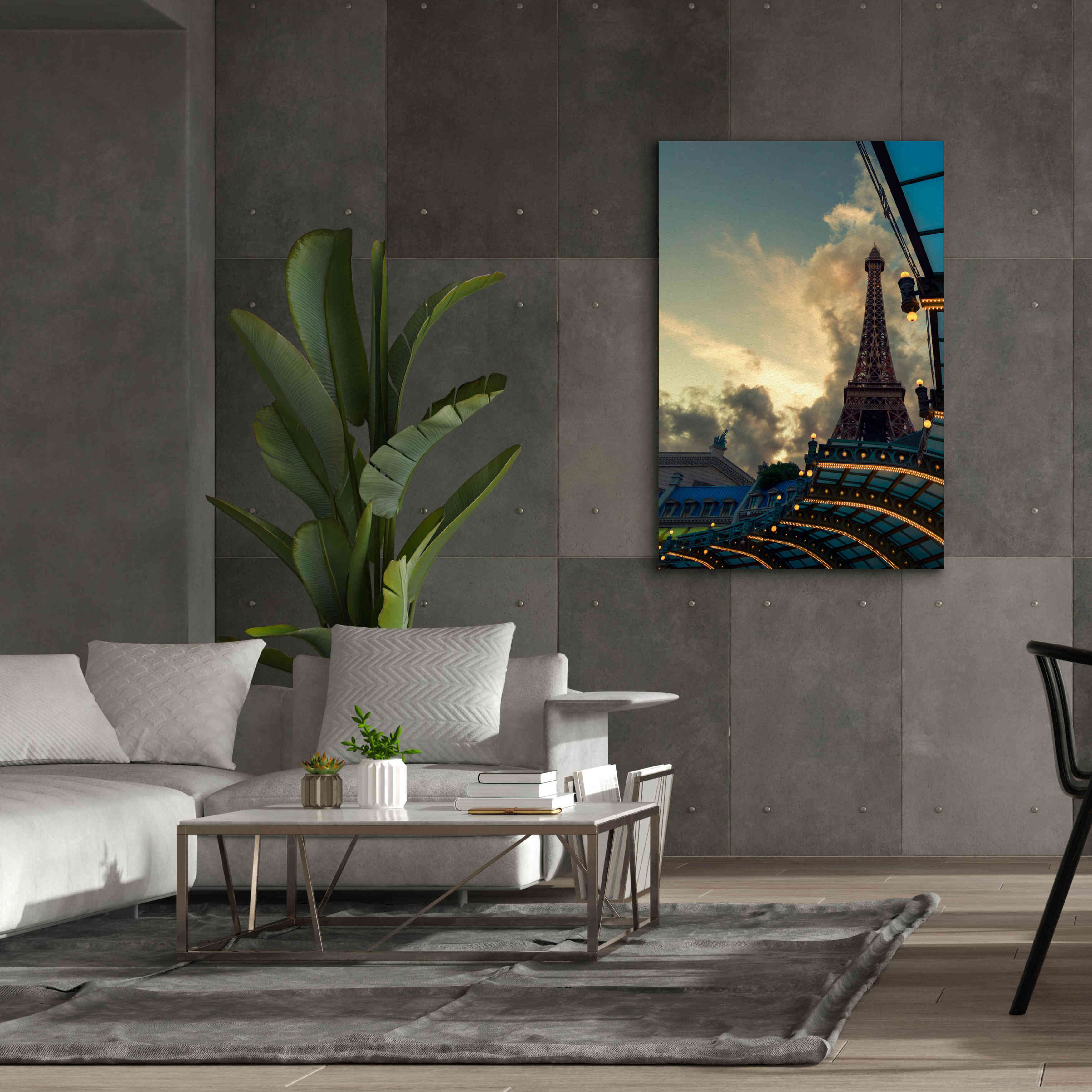 'Eiffel Vegas' by Sebastien Lory, Giclee Canvas Wall Art,40 x 60