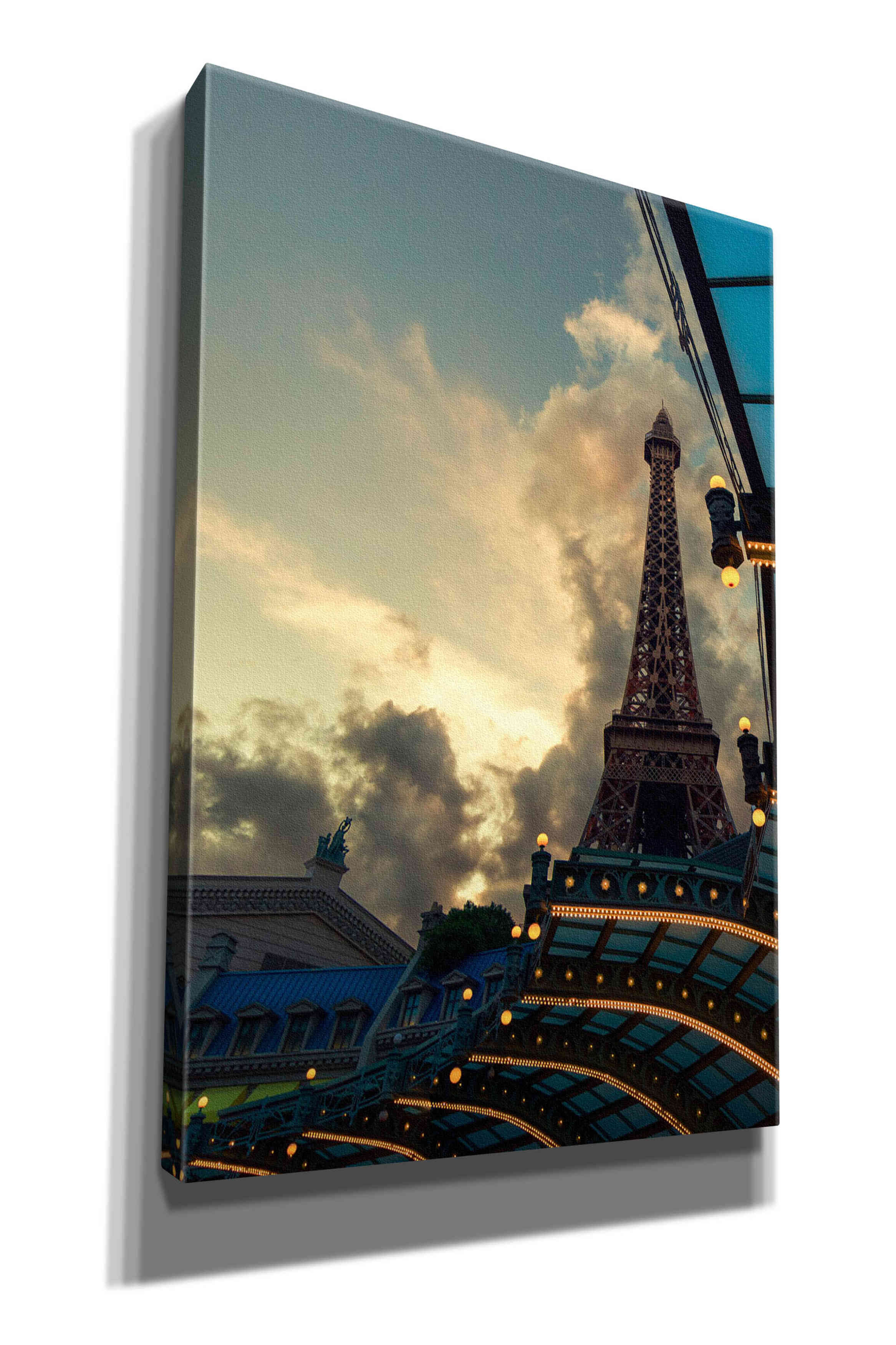 'Eiffel Vegas' by Sebastien Lory, Giclee Canvas Wall Art