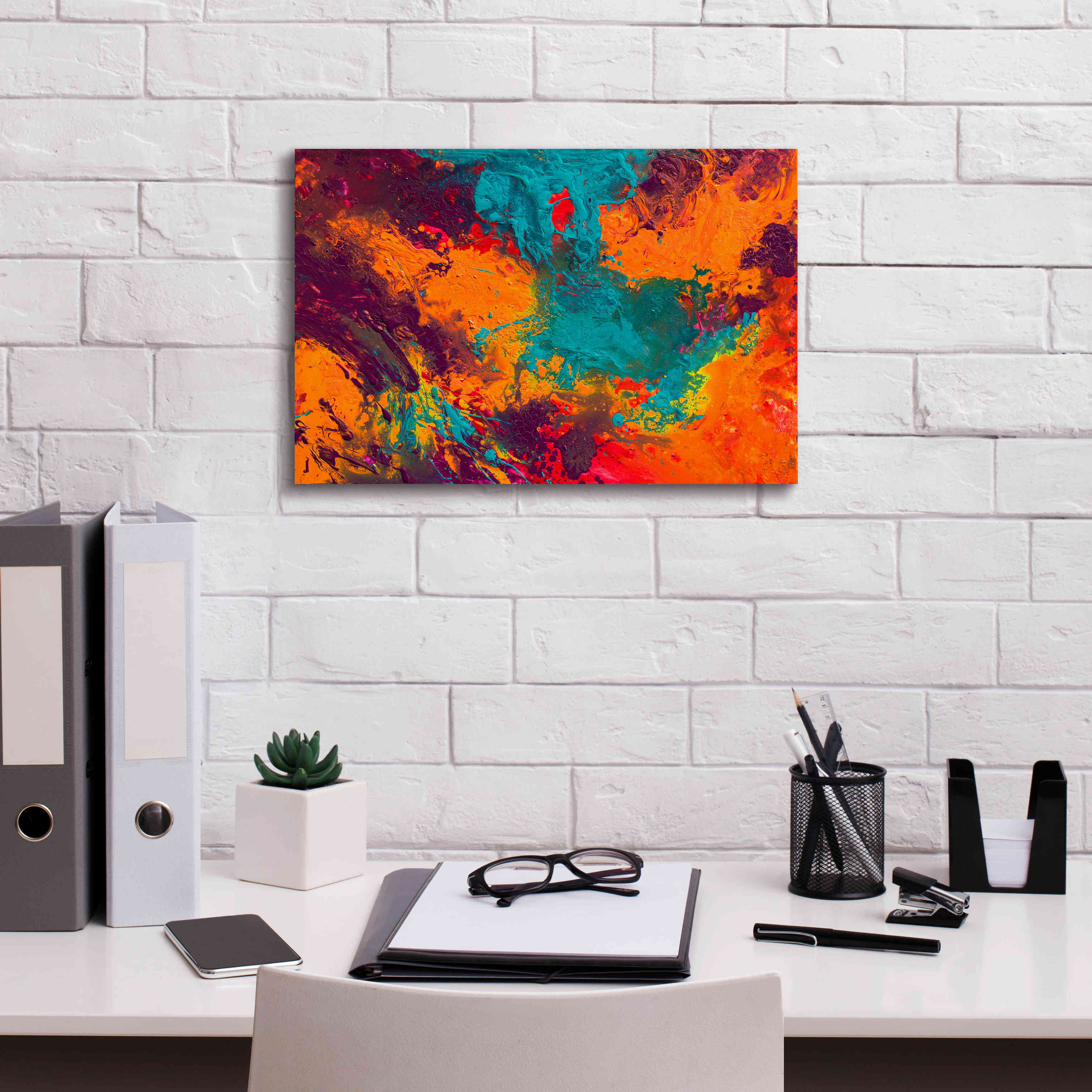 'Creation of America' by Jace D McTier, Giclee Canvas Wall Art,18 x 12