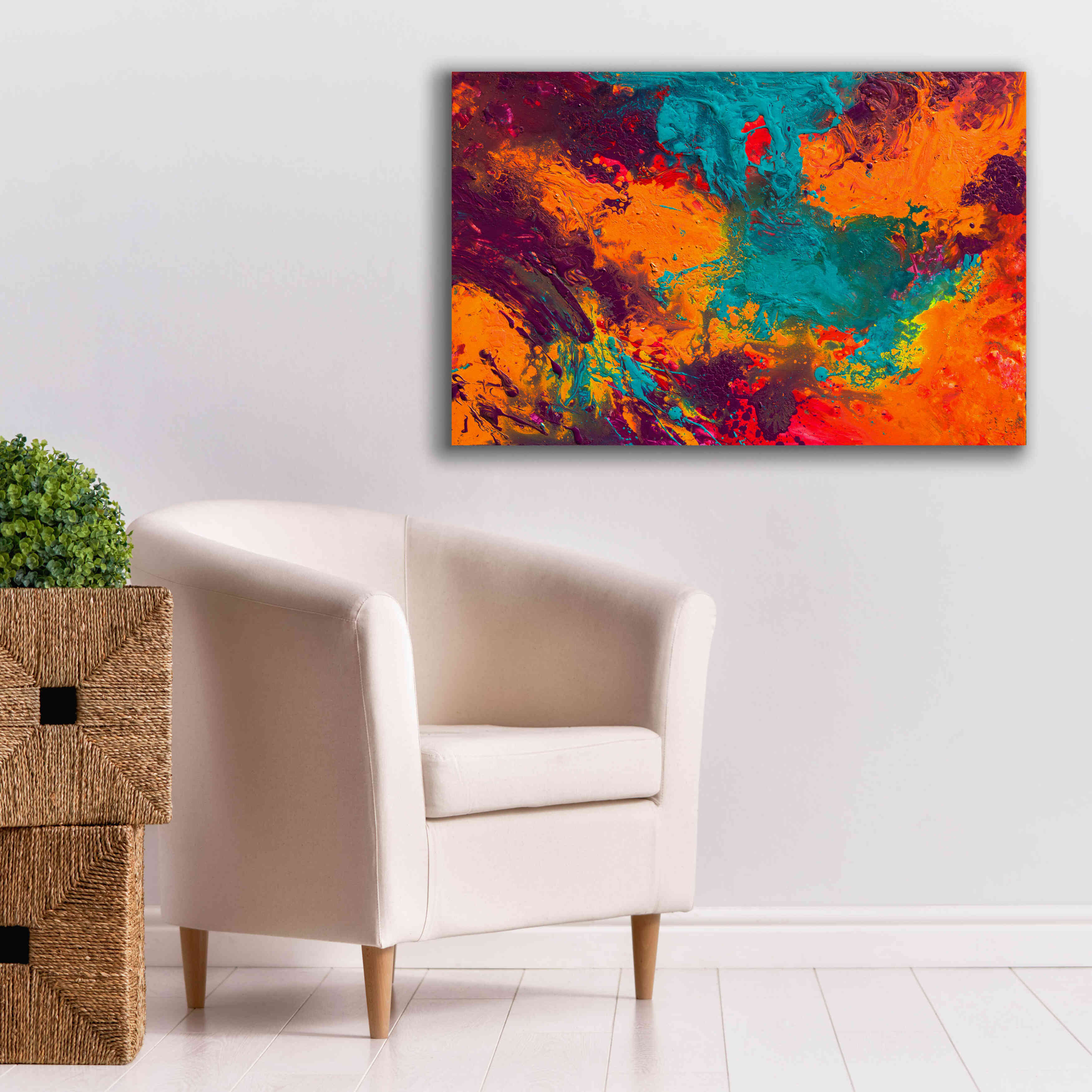 'Creation of America' by Jace D McTier, Giclee Canvas Wall Art,40 x 26