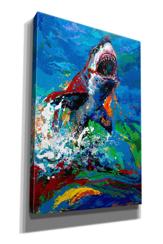 Image of 'The Lawyer Breeching Great White Shark' by Jace D McTier, Giclee Canvas Wall Art