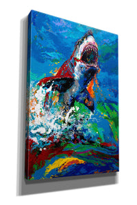 'The Lawyer Breeching Great White Shark' by Jace D McTier, Giclee Canvas Wall Art
