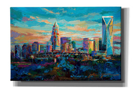 'The Queen City Charlotte North Carolina' by Jace D McTier, Giclee Canvas Wall Art