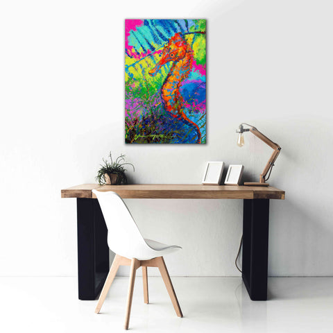 Image of 'Miniature Majesty of the Ocean Orange Caribbe' by Jace D McTier, Giclee Canvas Wall Art,26 x 40