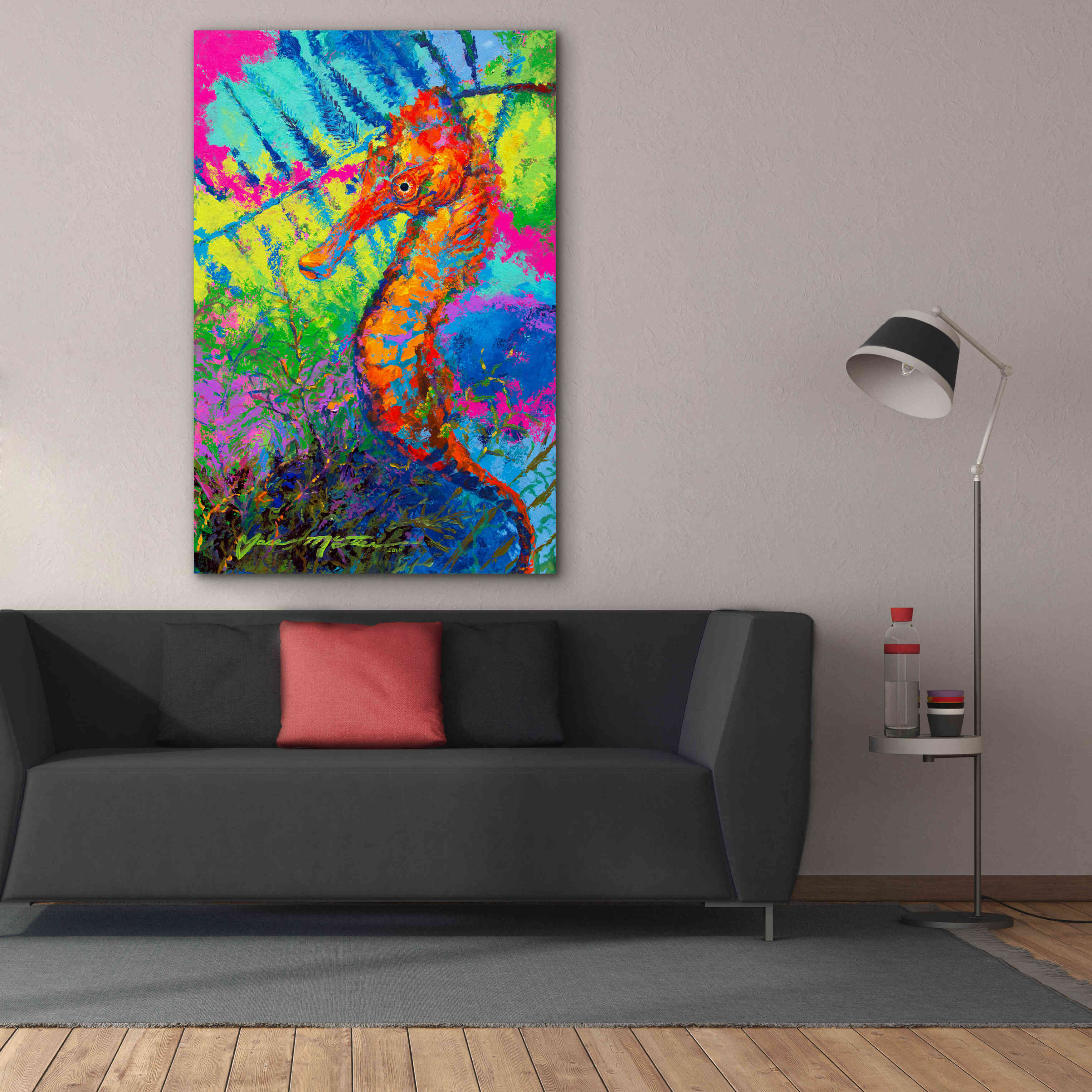 'Miniature Majesty of the Ocean Orange Caribbe' by Jace D McTier, Giclee Canvas Wall Art,40 x 60