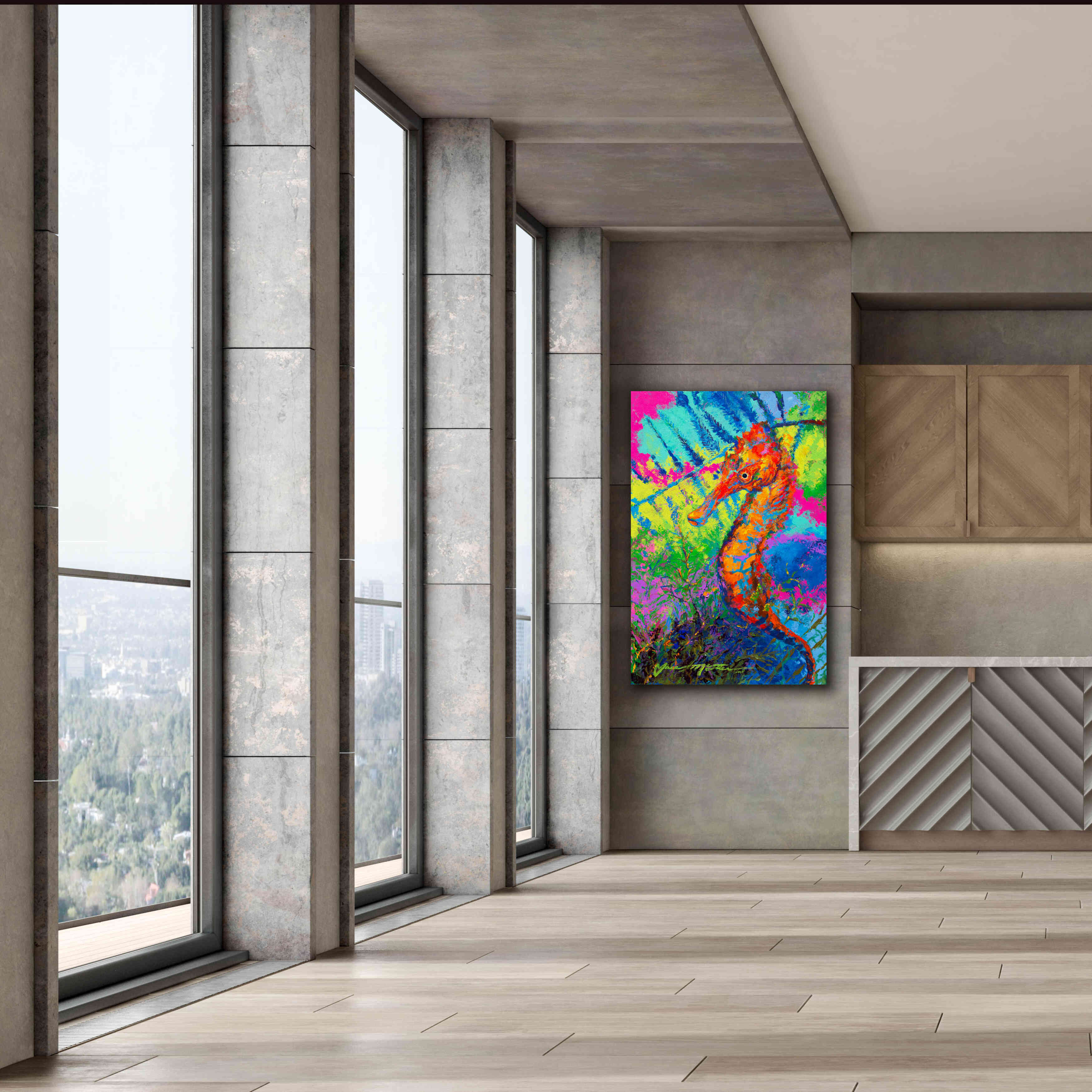 'Miniature Majesty of the Ocean Orange Caribbe' by Jace D McTier, Giclee Canvas Wall Art,40 x 60