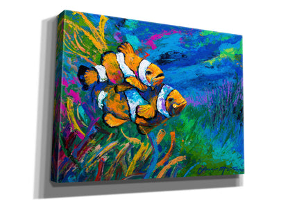 'The First Date Smiling Clownfish' by Jace D McTier, Giclee Canvas Wall Art