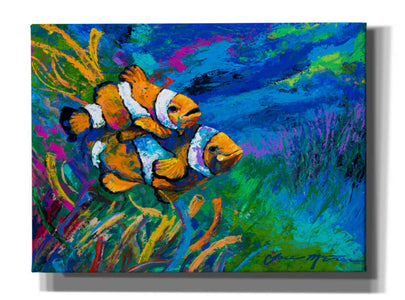 'The First Date Smiling Clownfish' by Jace D McTier, Giclee Canvas Wall Art