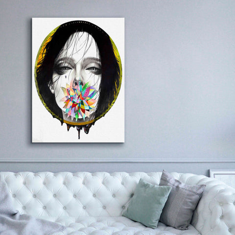 Image of 'Black Blossom' by MinJae, Giclee Canvas Wall Art,40 x 54