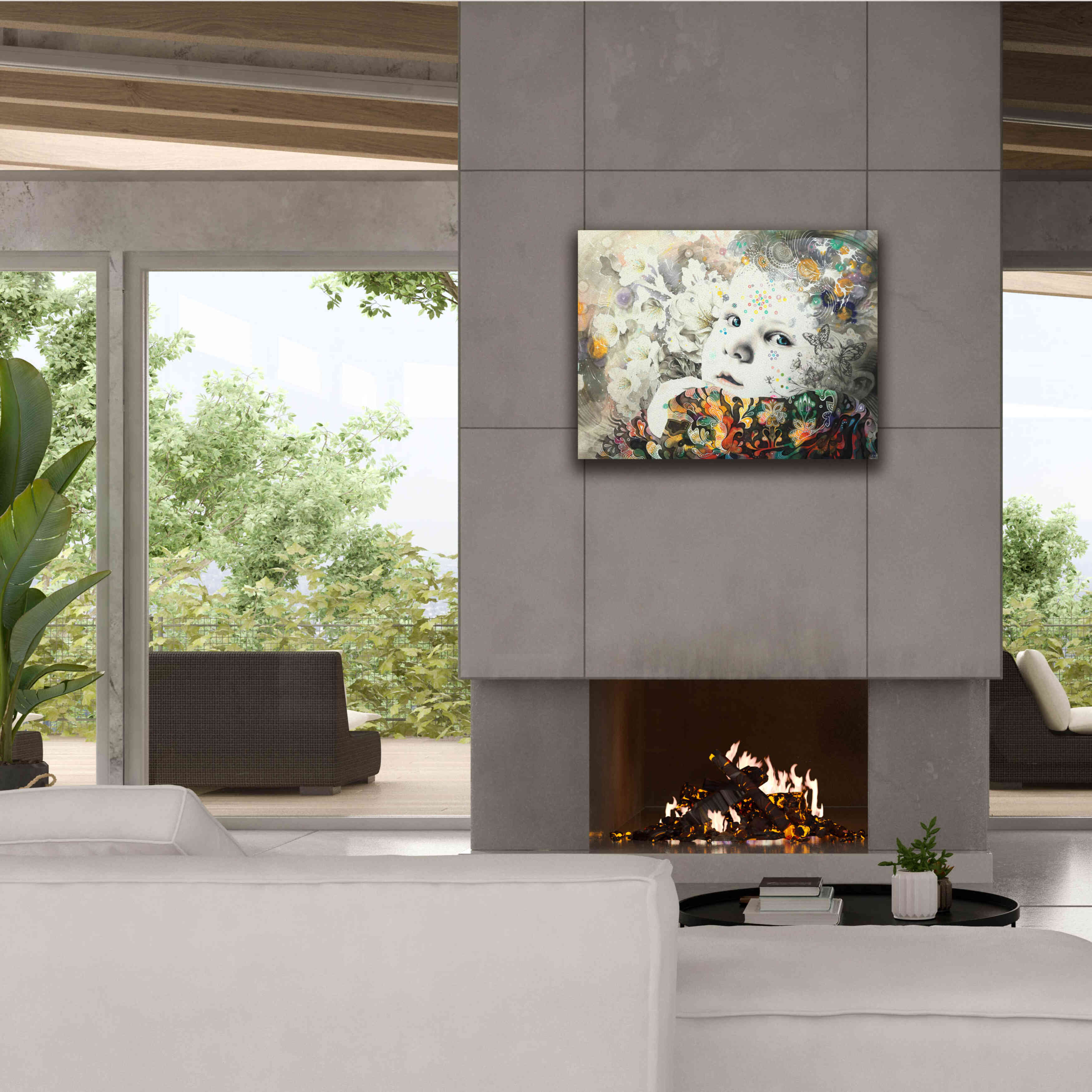 'Blooming' by MinJae, Giclee Canvas Wall Art,34 x 26