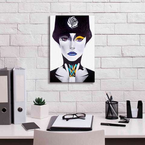 Image of 'Blue Lip' by MinJae, Giclee Canvas Wall Art,12 x 18