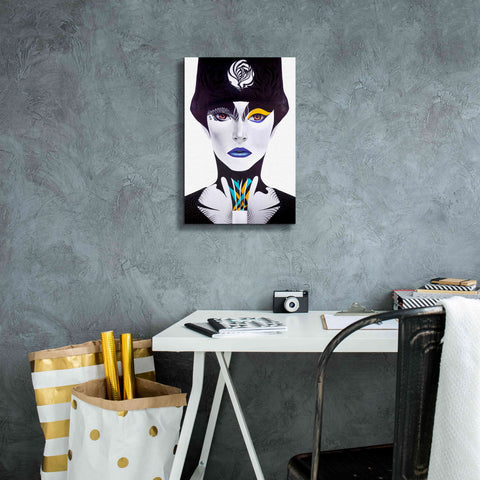 Image of 'Blue Lip' by MinJae, Giclee Canvas Wall Art,12 x 18