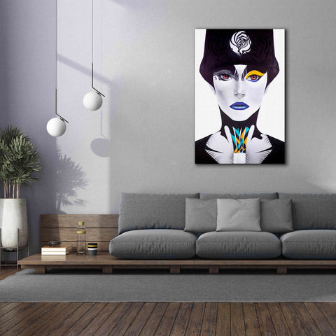 Image of 'Blue Lip' by MinJae, Giclee Canvas Wall Art,40 x 60