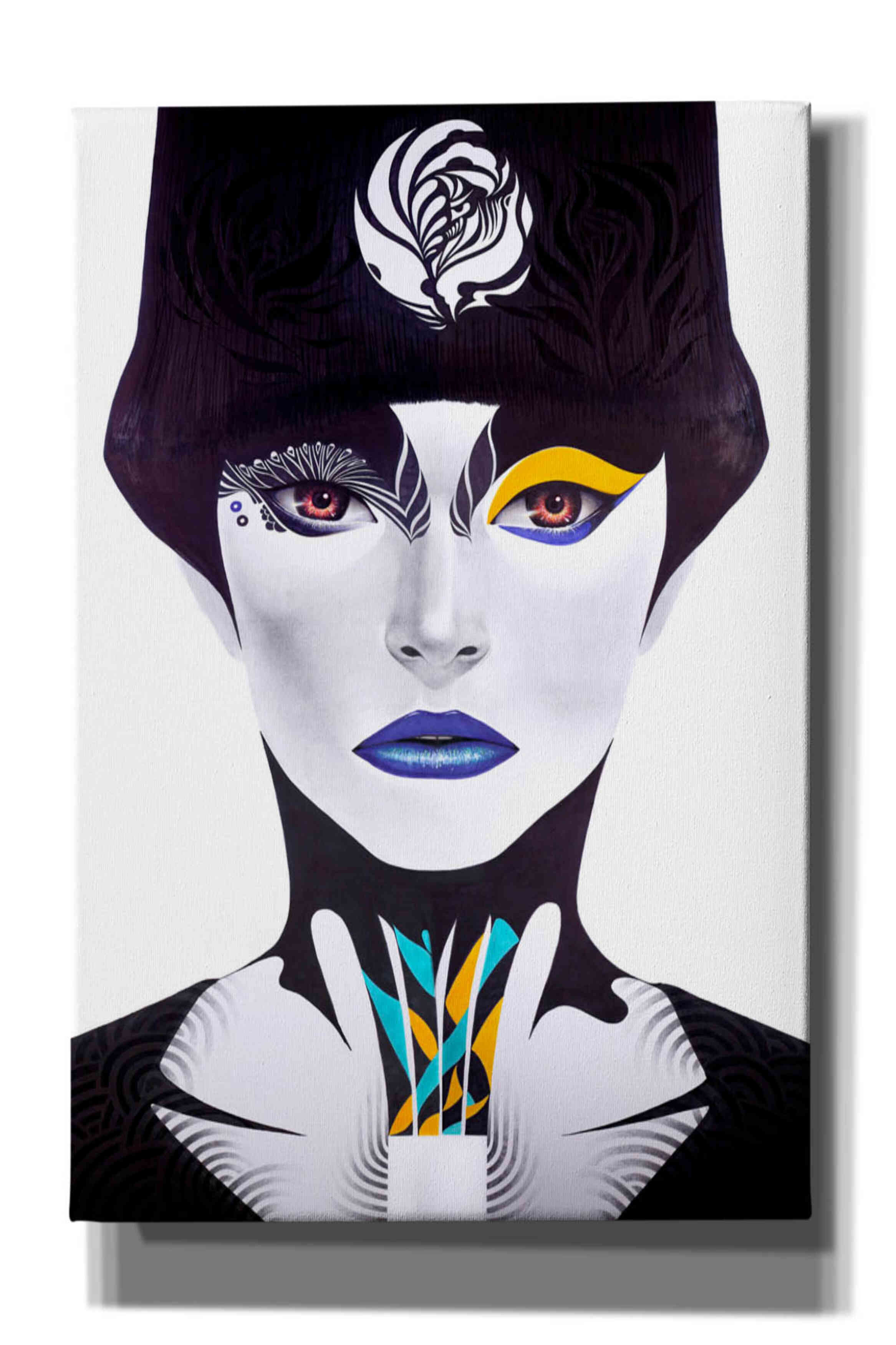 'Blue Lip' by MinJae, Giclee Canvas Wall Art