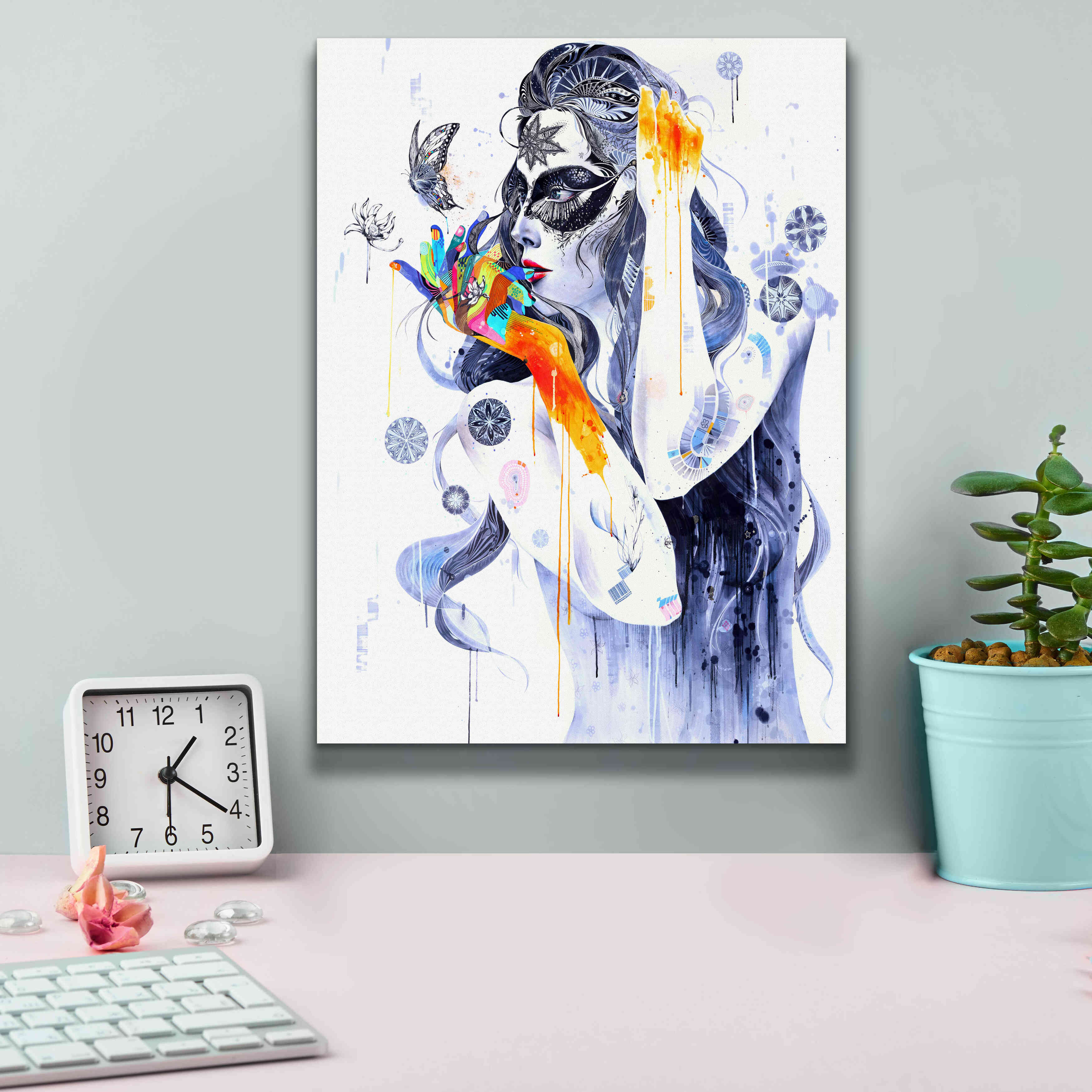 'Flower' by MinJae, Giclee Canvas Wall Art,12 x 16