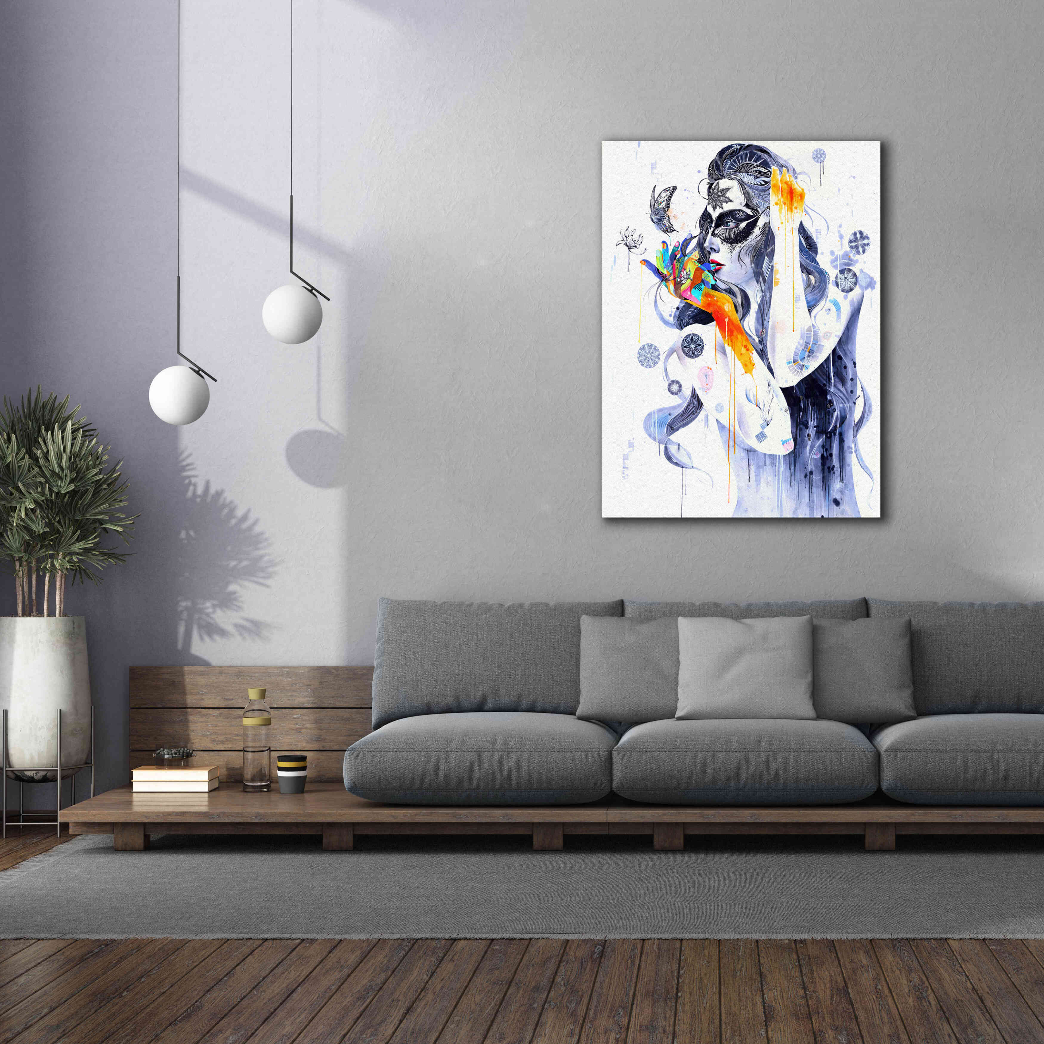 'Flower' by MinJae, Giclee Canvas Wall Art,40 x 54