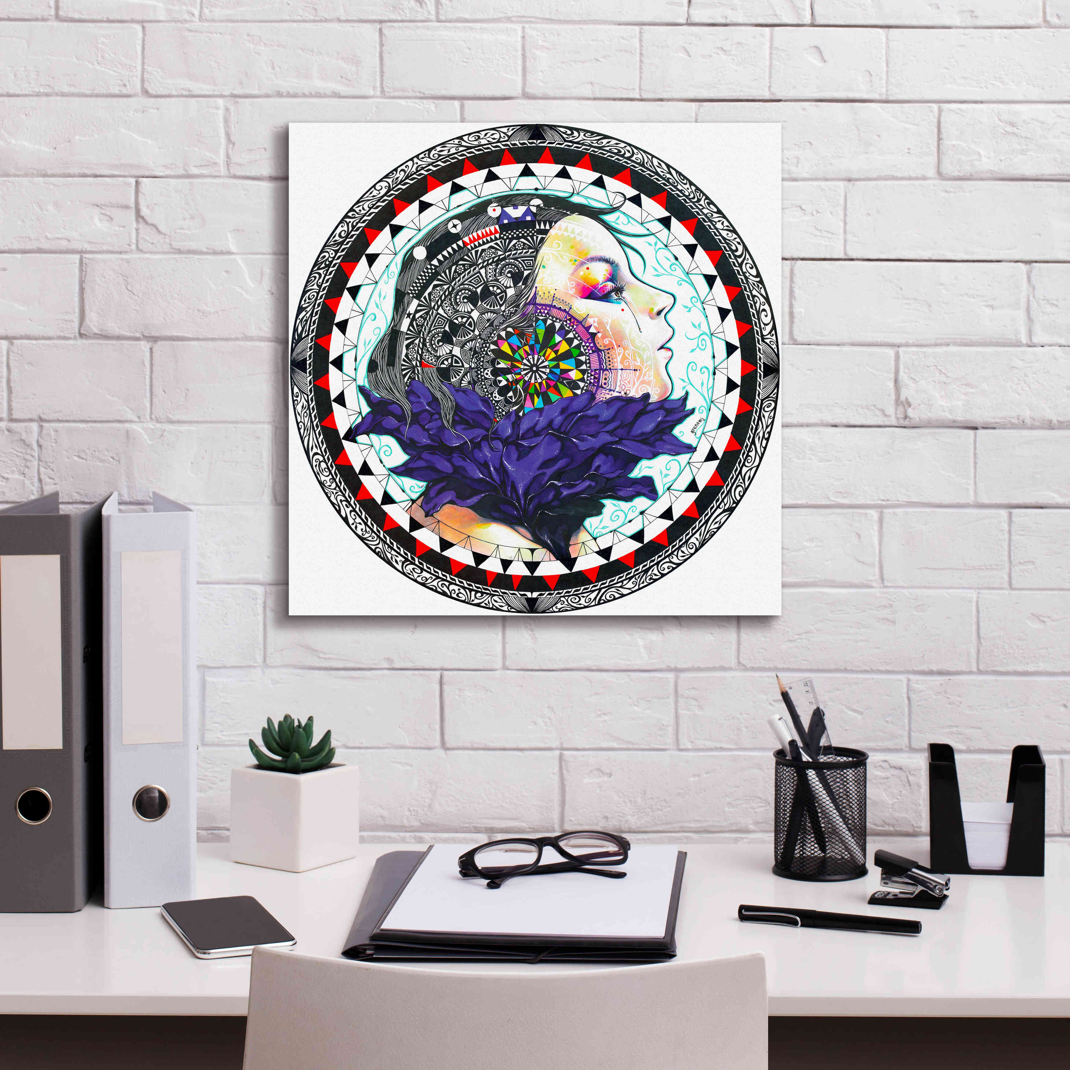 'Taxidermy' by MinJae, Giclee Canvas Wall Art,18 x 18