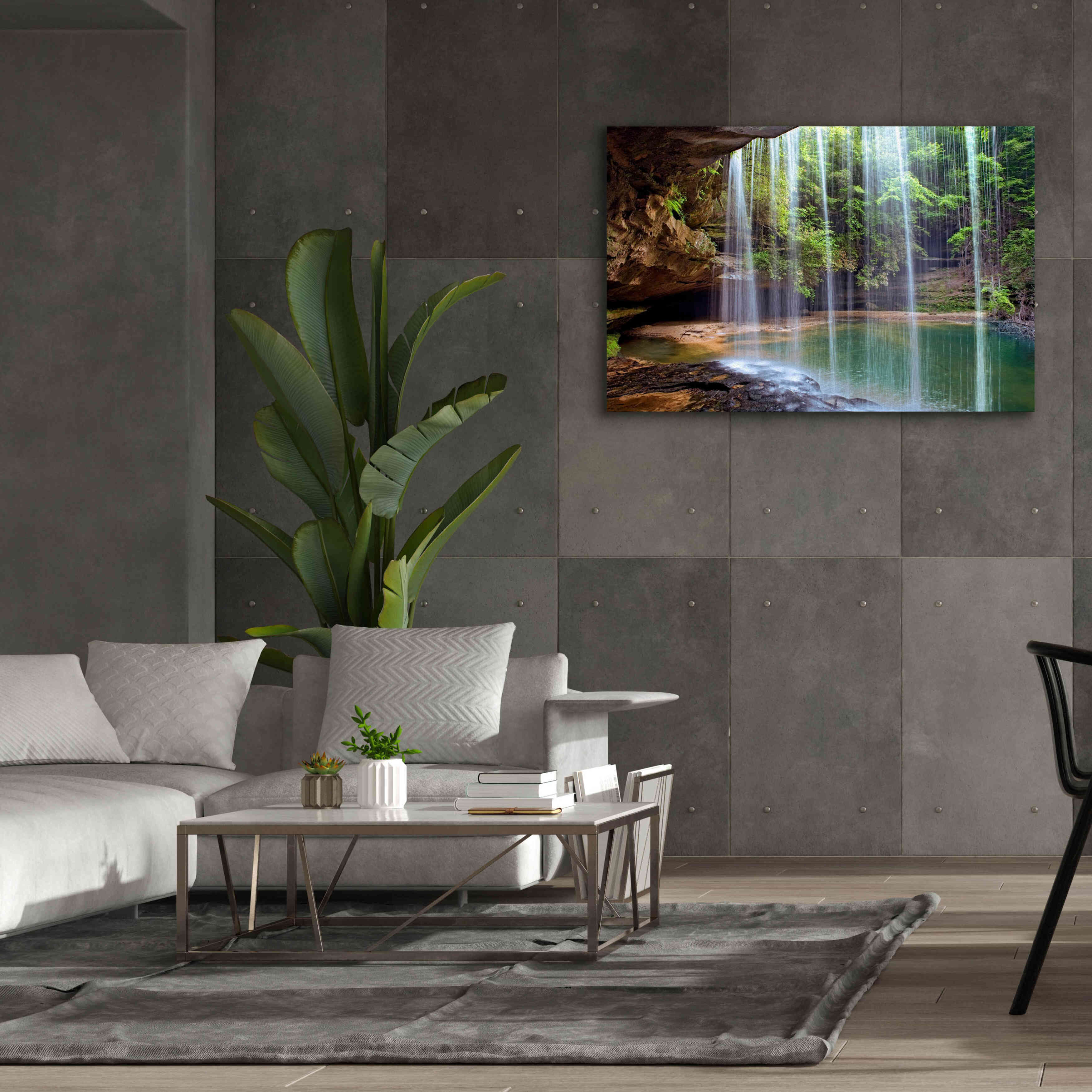 'Alabama Caney Creek Veil' by Mike Jones, Giclee Canvas Wall Art,60 x 40